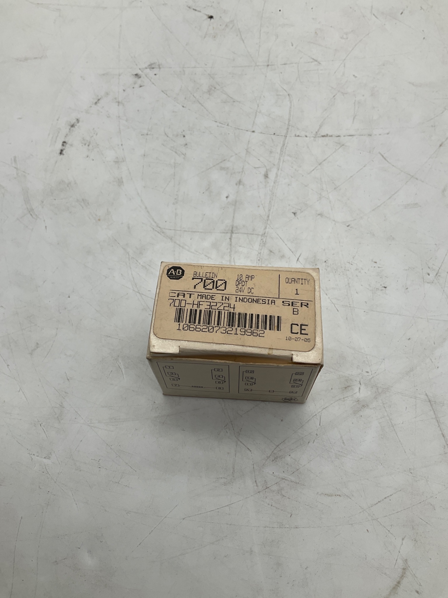Allen-Bradley 700-HF32Z24 Type H DPDT Control Relay 24VDC 10A NEW 0