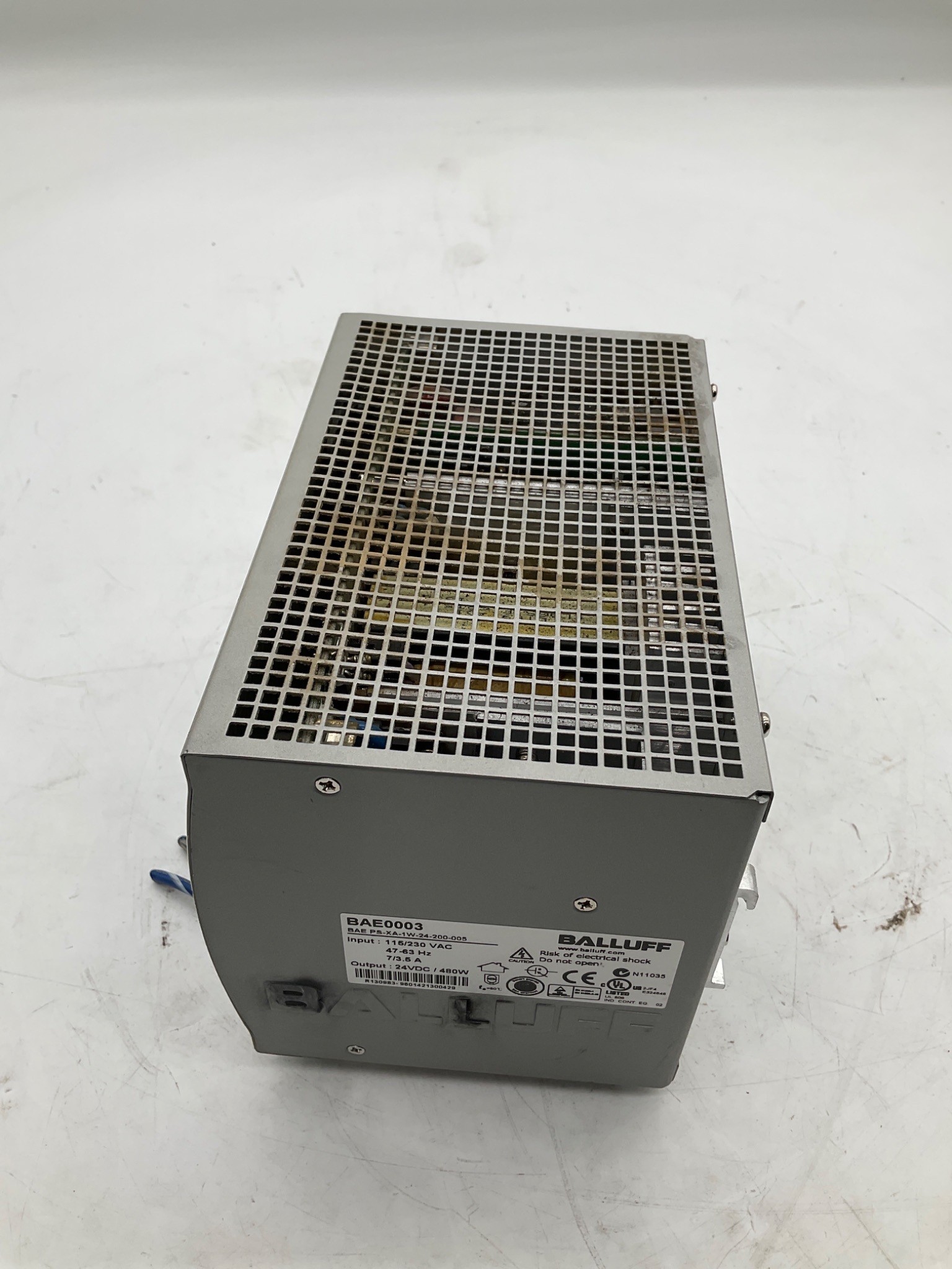 Balluff BAE0003 BAE PS-XA-1W-24-200-005 24VDC 20A Power Supply USED 5