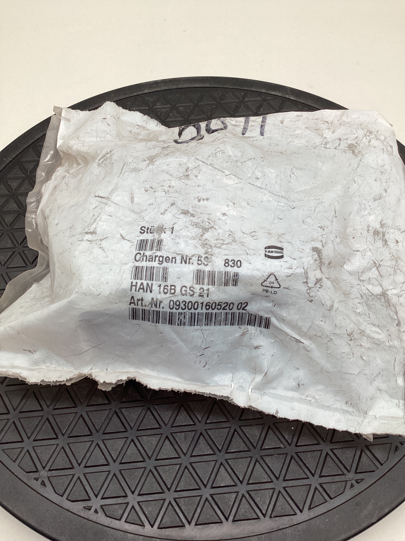 HARTING 09300160520 02 Han 16B GS-21 Connector Hood NEW 1