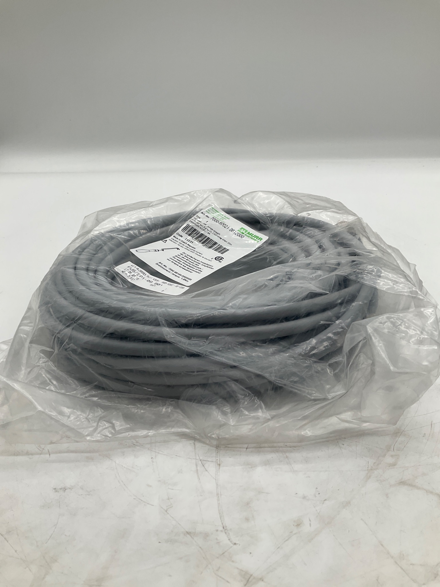 MURR ELEKTRONIK 7000-50021-9612000 7/8" Cordset 20M NEW 3