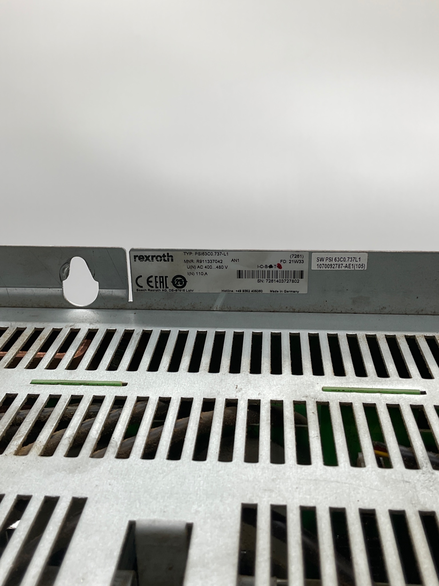 Rexroth PSI63C0.737-L1 R911337042 PSI 6000 Weld Controller Inverter USED 2