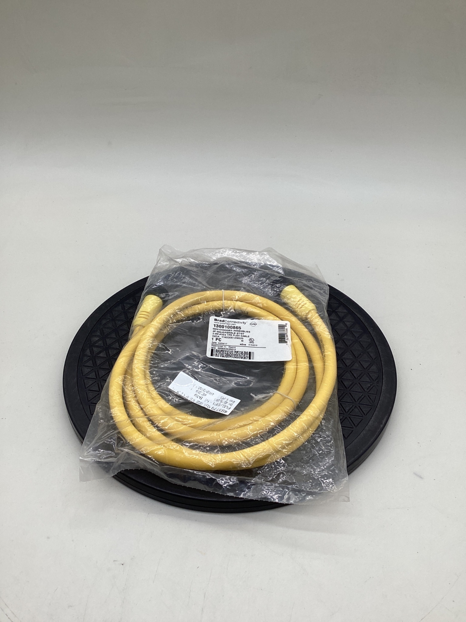Brad Connectivity 1300100865 Mini-Change 4-Pole Male/Female 2M Cordset NEW 0
