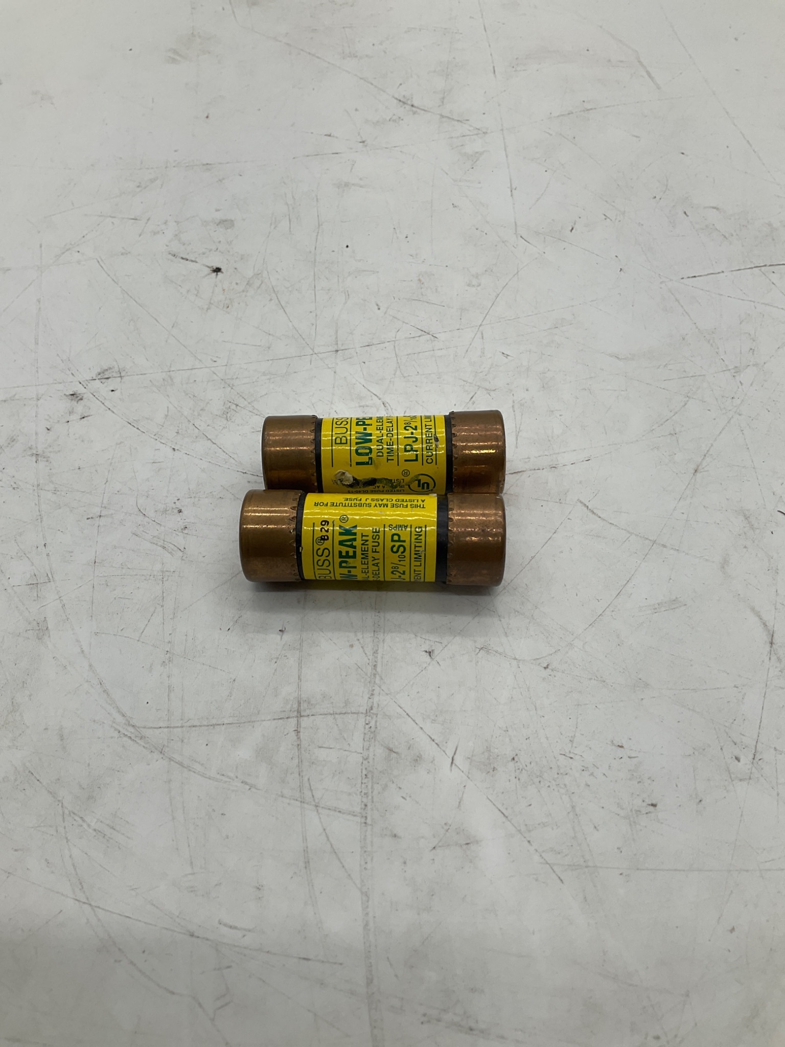 Bussmann LPJ-2 8/10SP Low-Peak Class J 2.8A Time-Delay Fuse (LOT OF 2) NEW 1