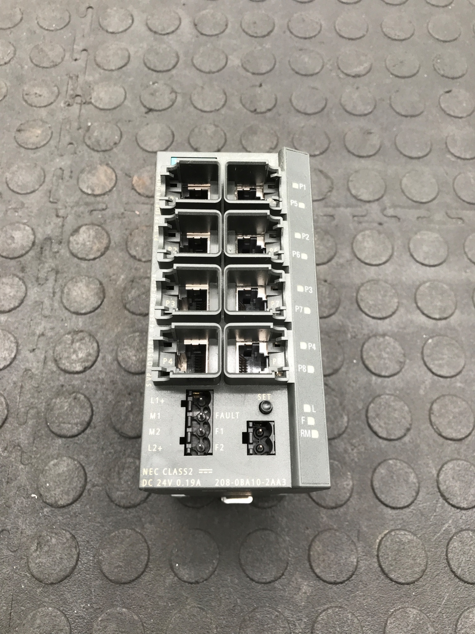 SIEMENS 6GK5208‑0BA10‑2AA3 SCALANCE X208 Ethernet Switch USED 0