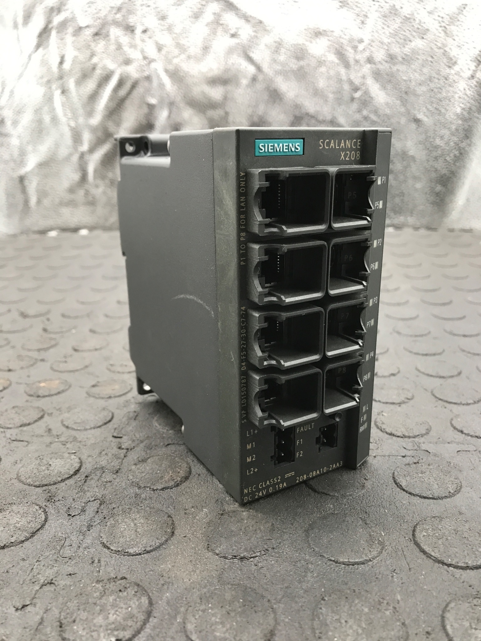 SIEMENS 6GK5208‑0BA10‑2AA3 SCALANCE X208 Ethernet Switch USED 3