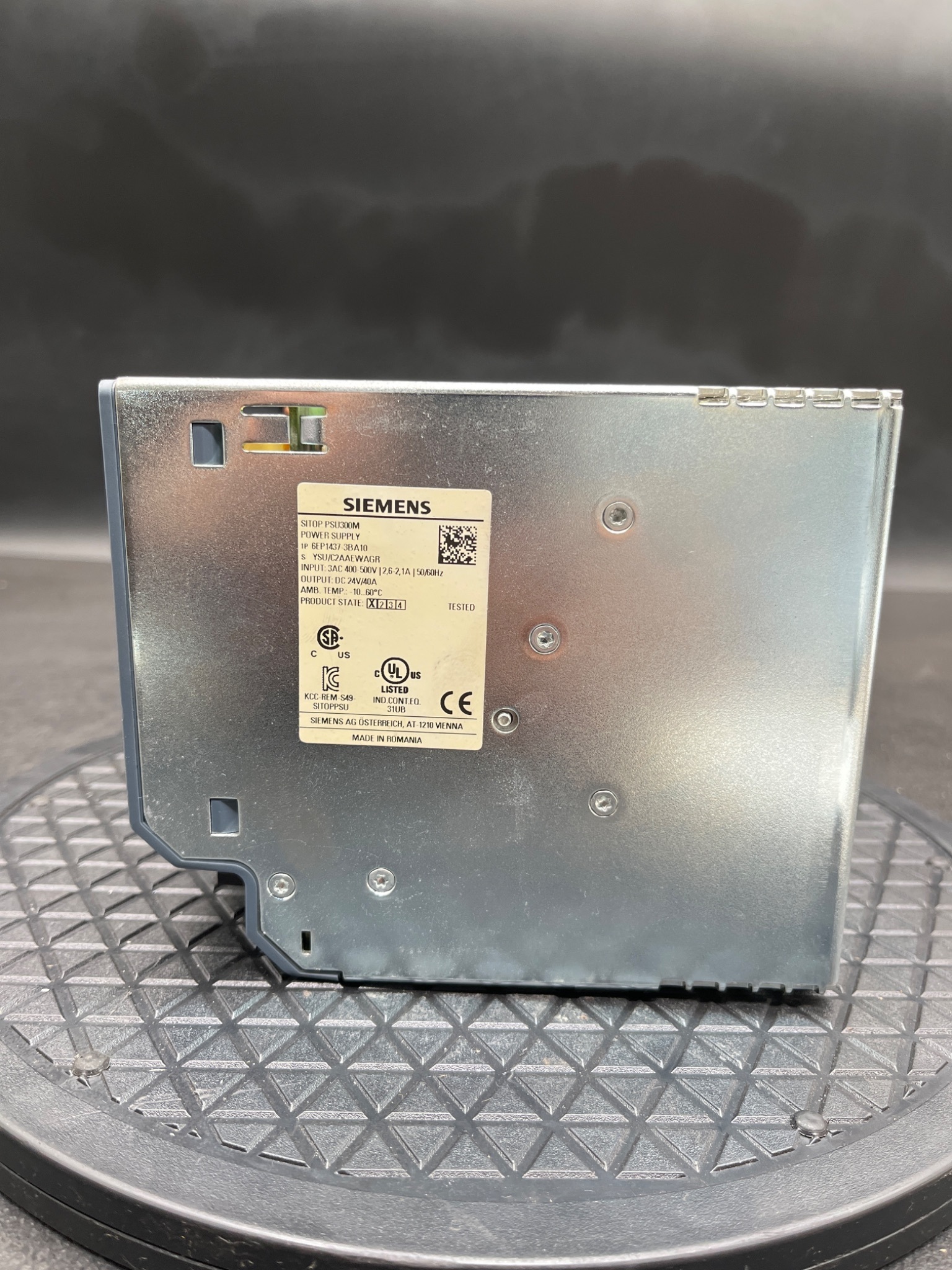 SIEMENS 6EP1437‑3BA10 SITOP PSU300M Power Supply USED 3