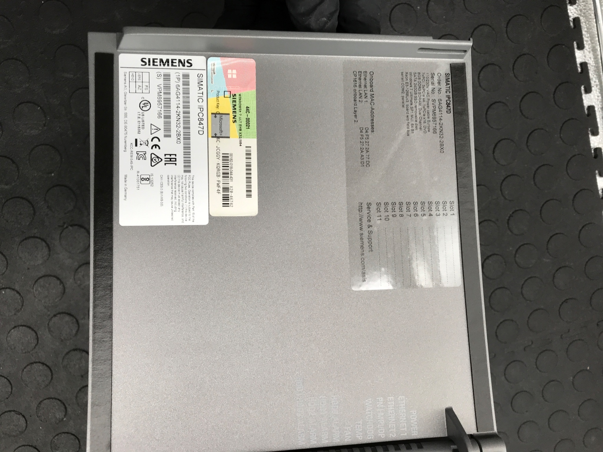 Siemens IPC847D 6AG4114-2KN32-2BX0 SIMATIC Rack PC USED 3