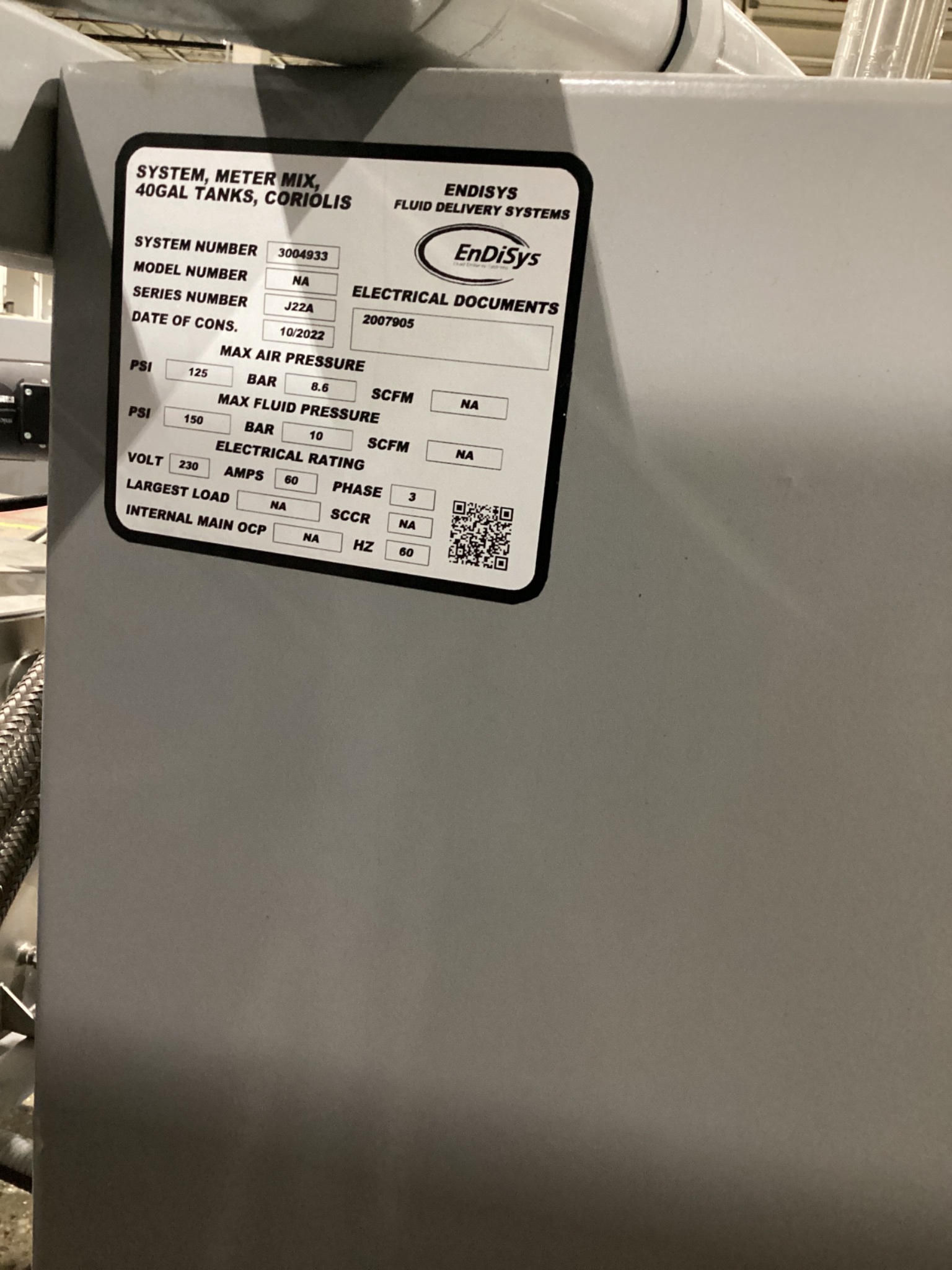 ENDISYS Dual-Tank Fluid Delivery System USED 11