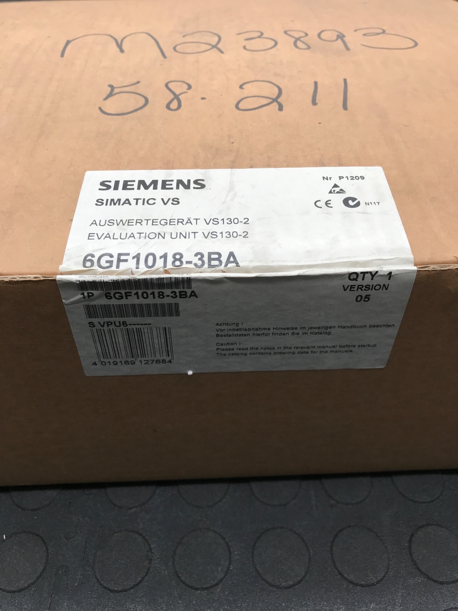 SIEMENS 6GF1018-3BA SIMATIC VS130-2 Vision Sensor Controller NEW 0