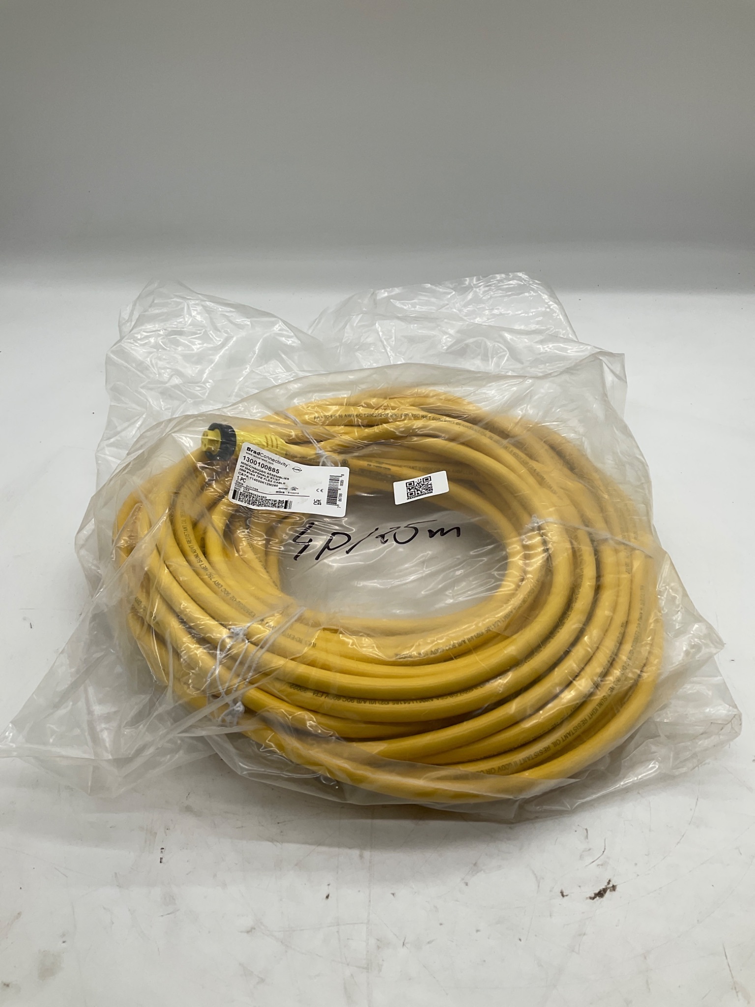 Brad Connectivity 1300100885 Mini-Change 4-Pole Male/Female 25M Cordset NEW 0