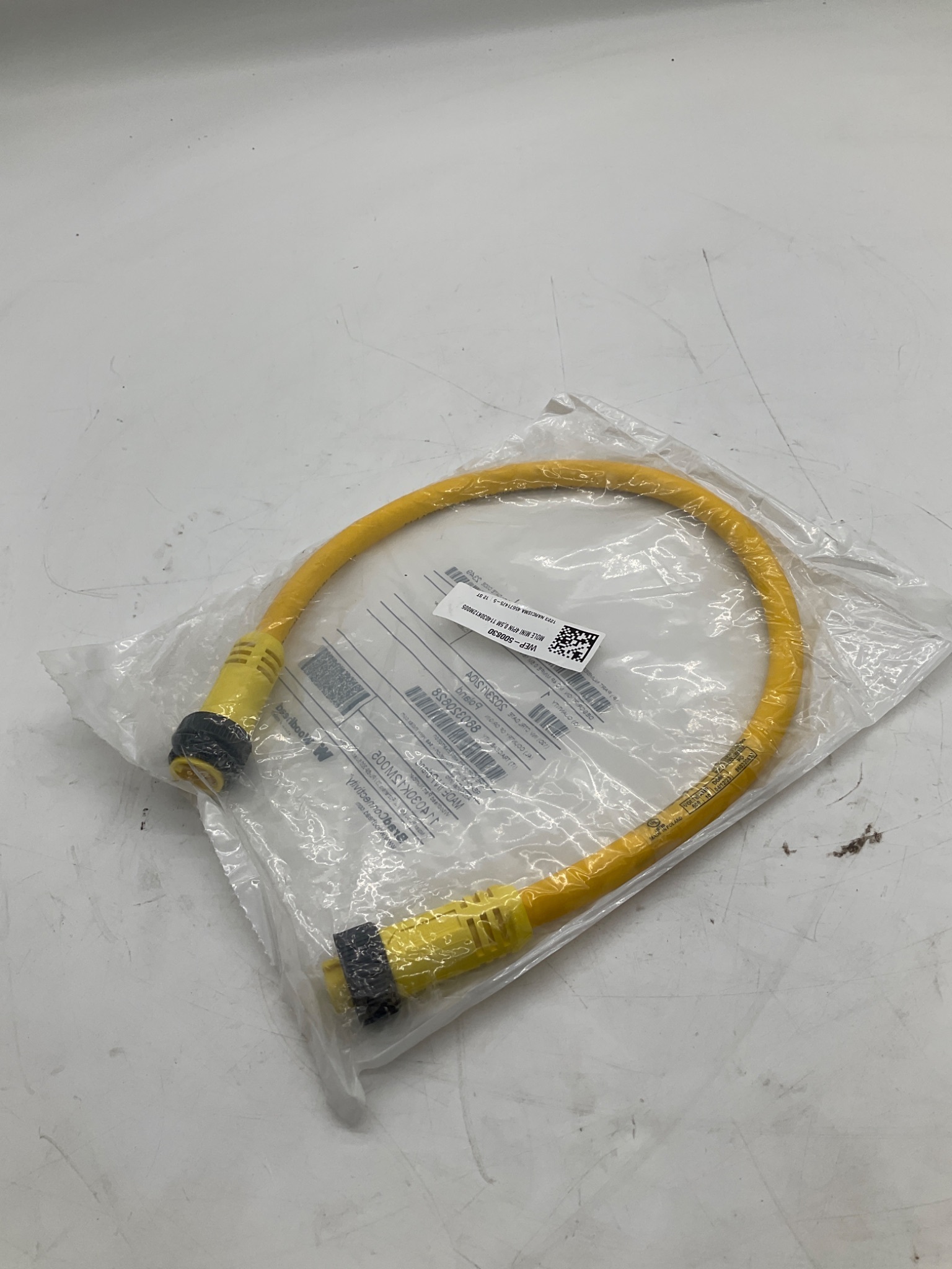Woodhead 1300100863 Mini-Change 4-Pole Male/Female 0.5M Cordset NEW 1