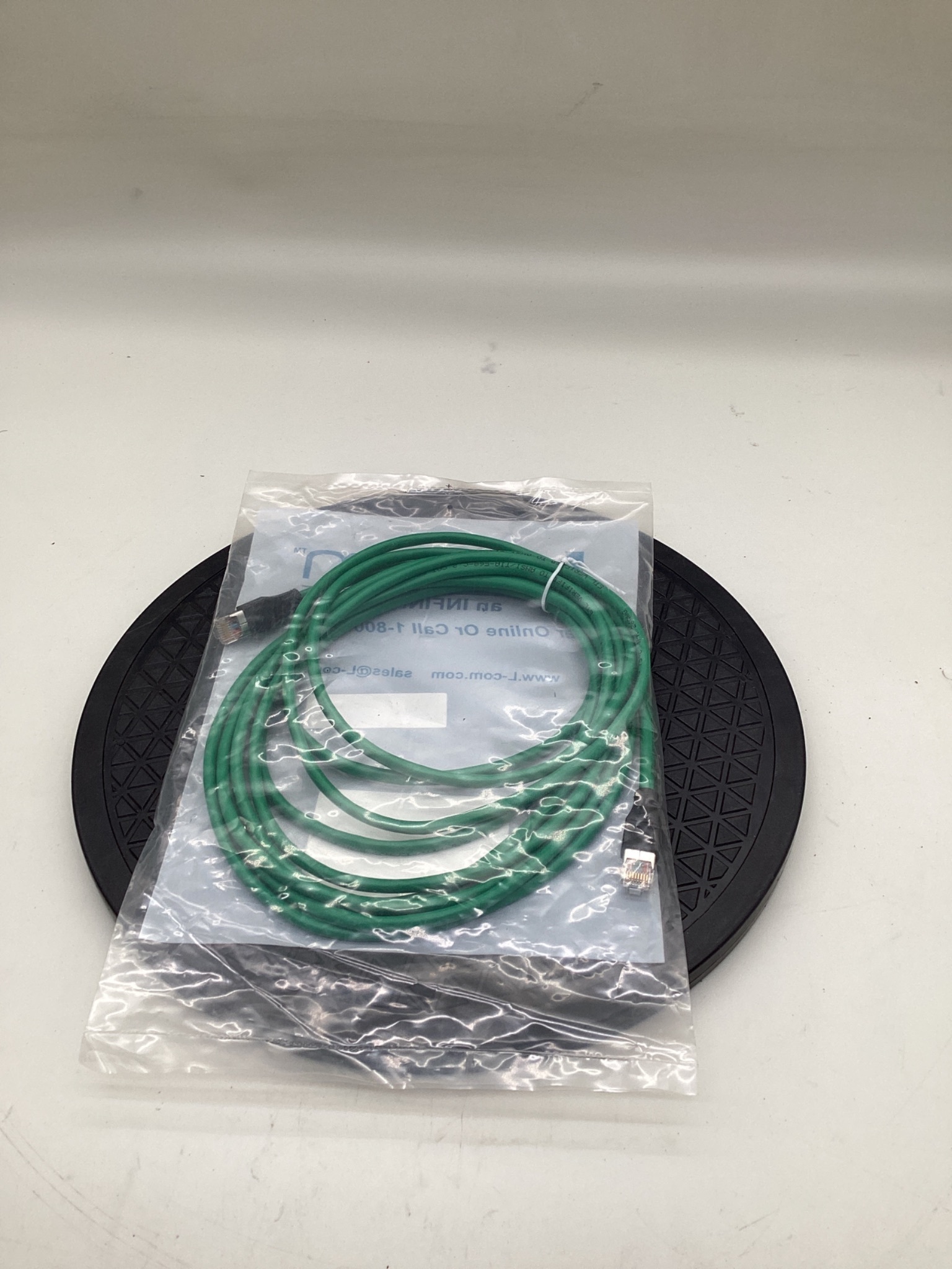 L-COM TRD855SCRGR-15 Cat5e Shielded Ethernet Cable 15FT NEW 2