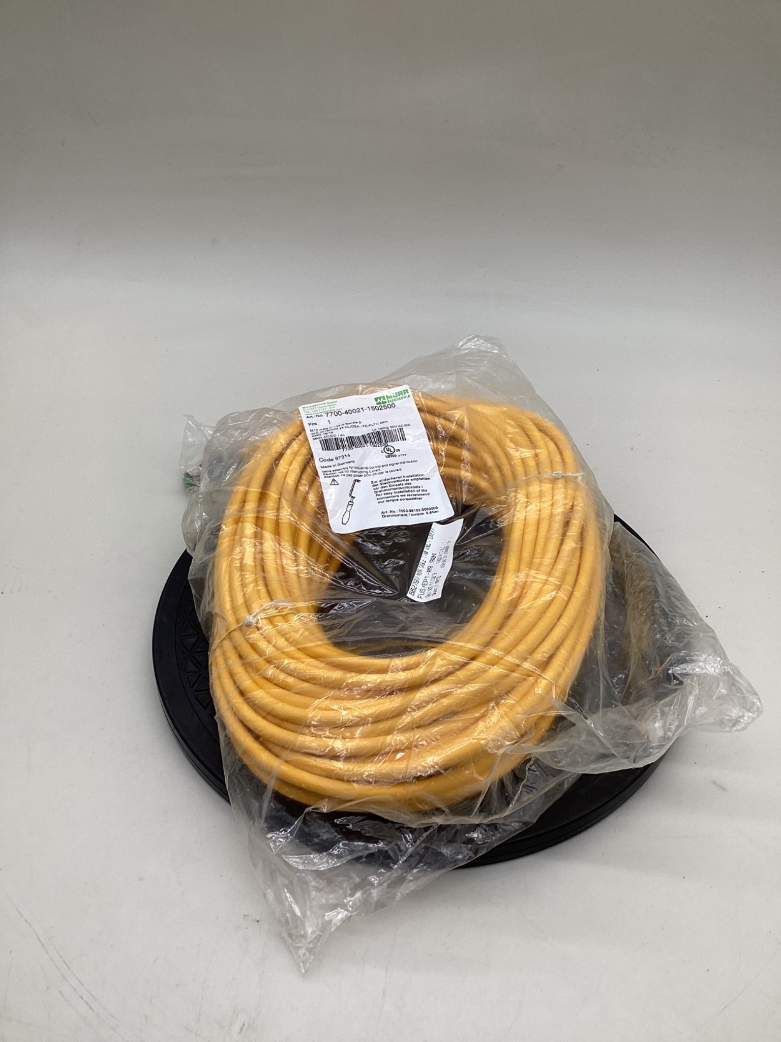 Murrelektronik 7700-40021-1502500 M12 4-Pole Male/Female 25M Cordset NEW 0