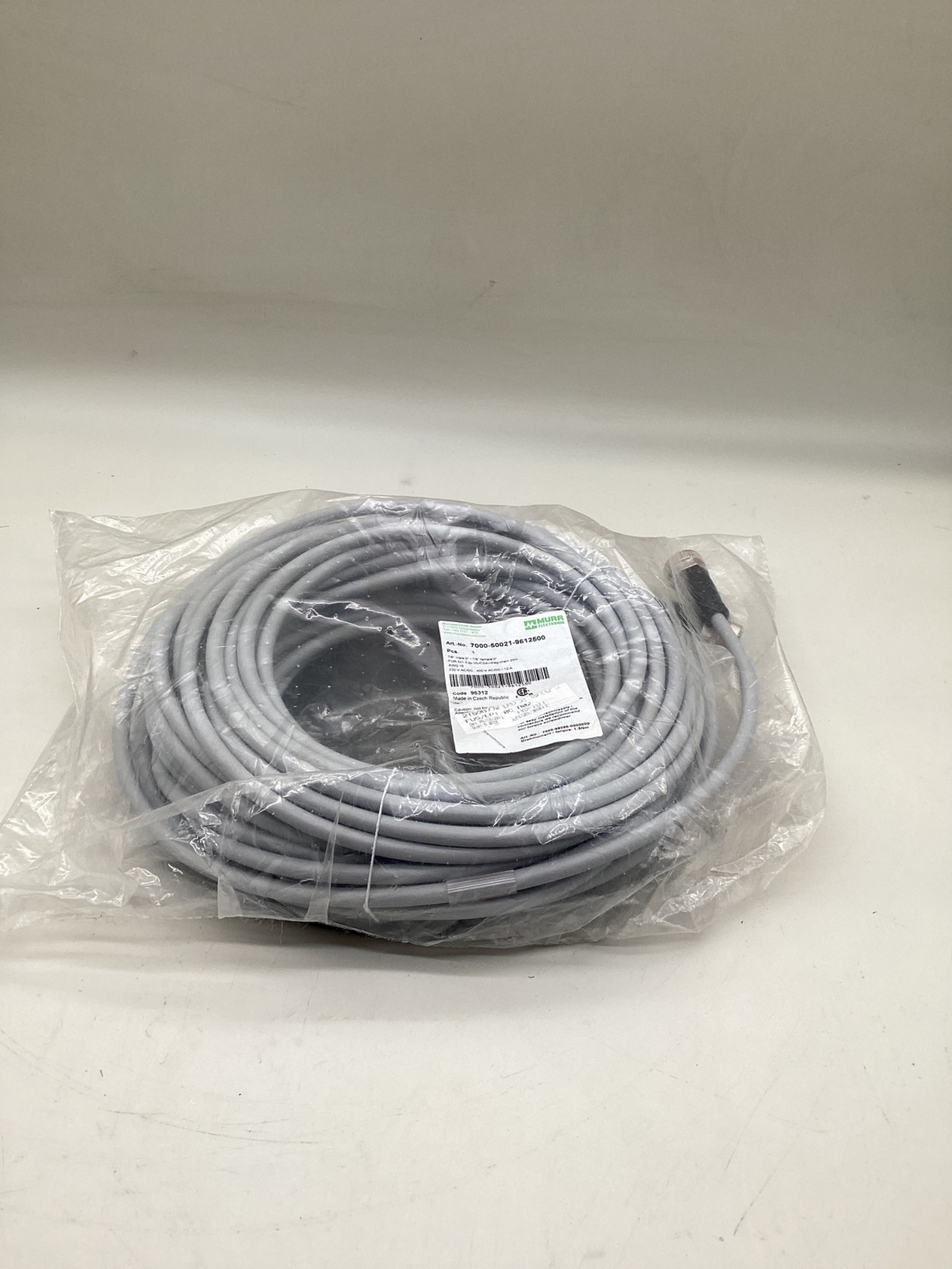 MURR ELEKTRONIK 7000-50021-9612500 7/8" Power Cordset 25M NEW 0