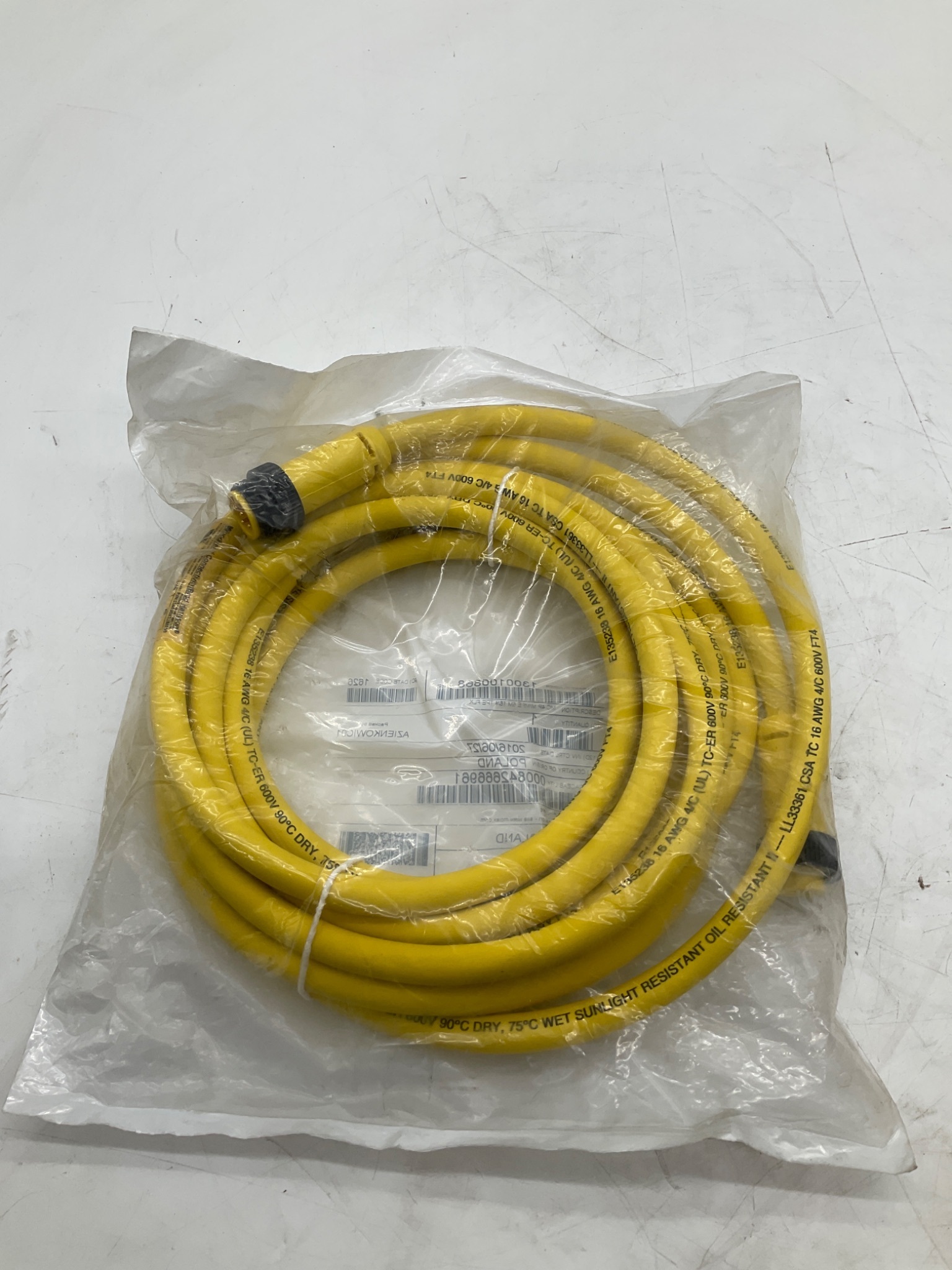 Woodhead 1300100868 5m 4-Pole TPE Cordset Cable NEW 2