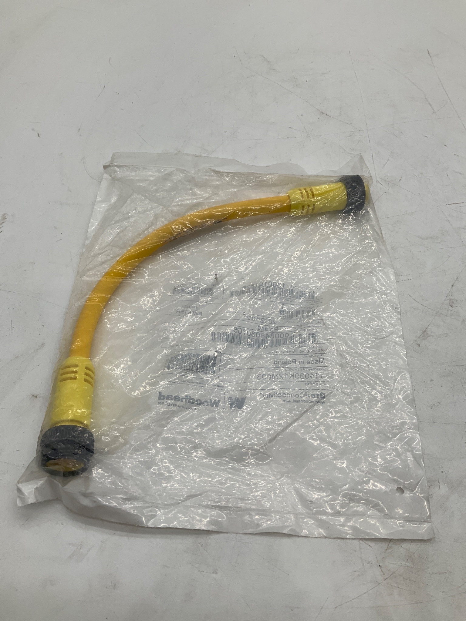 Woodhead 1300101876 0.3m 4-Pole TPE Cordset Cable 114030K12M003 NEW 2