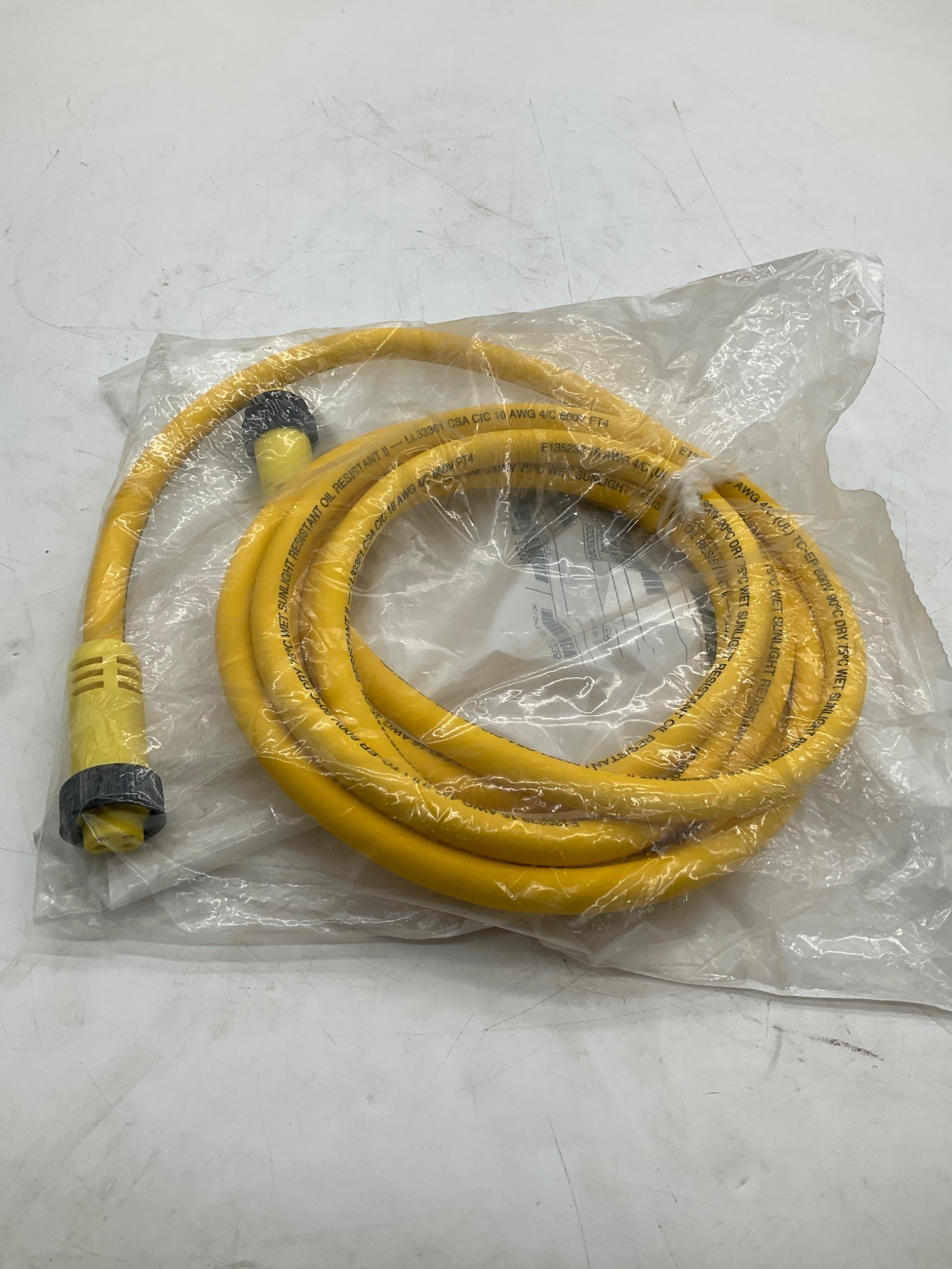 Woodhead 1300100866 3m 4-Pole Mini-Change Cordset Cable 114030K12M030 NEW 2