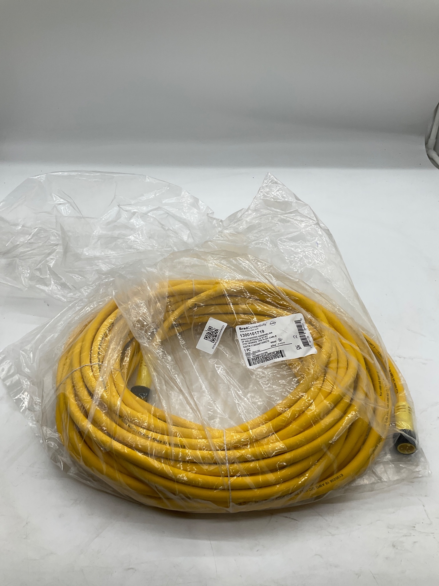 Brad Connectivity 1300101719 27m 3-Pole Mini-Change Cordset 113030K13M270 NEW 0