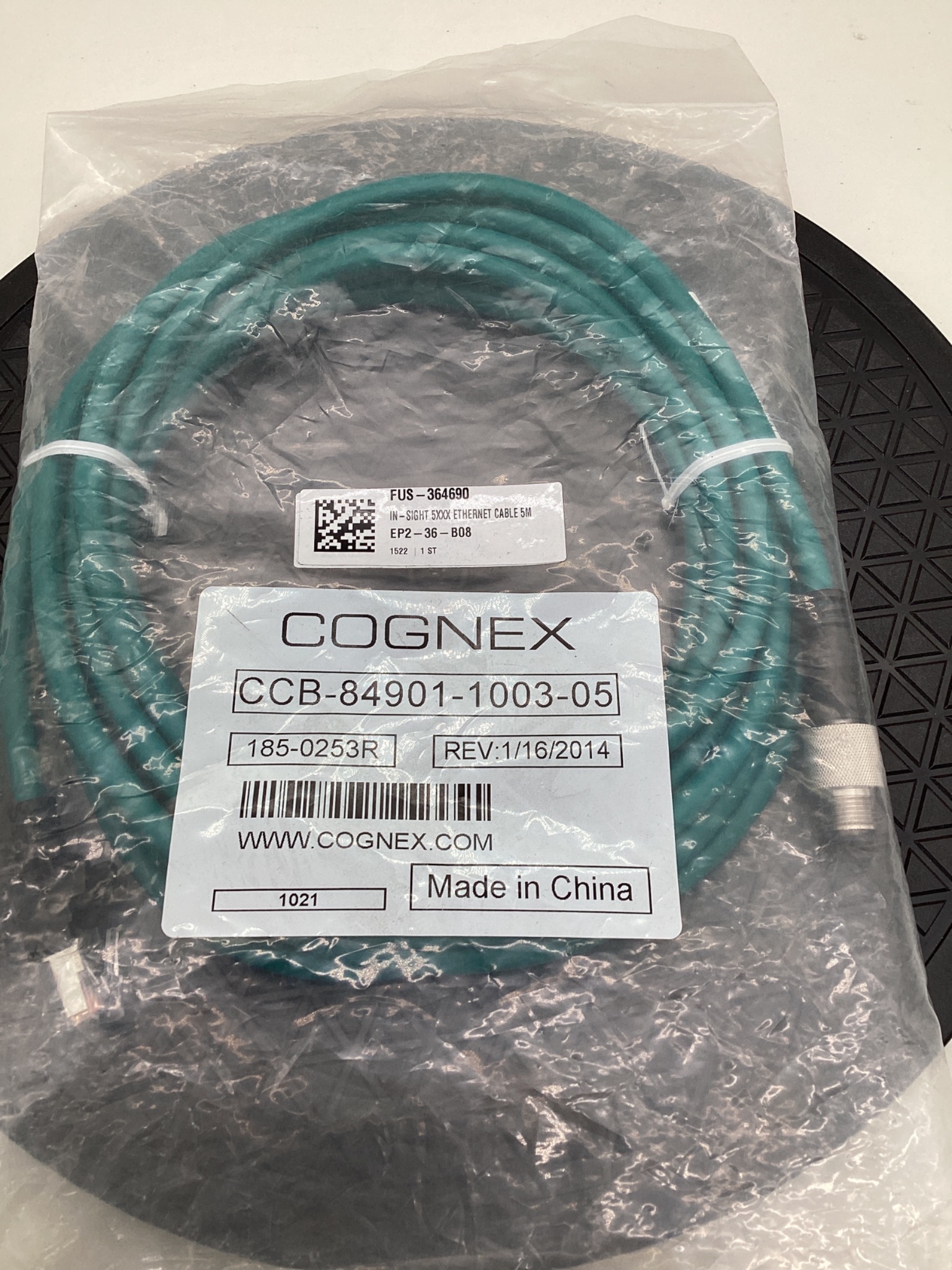 COGNEX CCB-84901-1003-05 In-Sight 5XXX Ethernet Cable 5M NEW 1