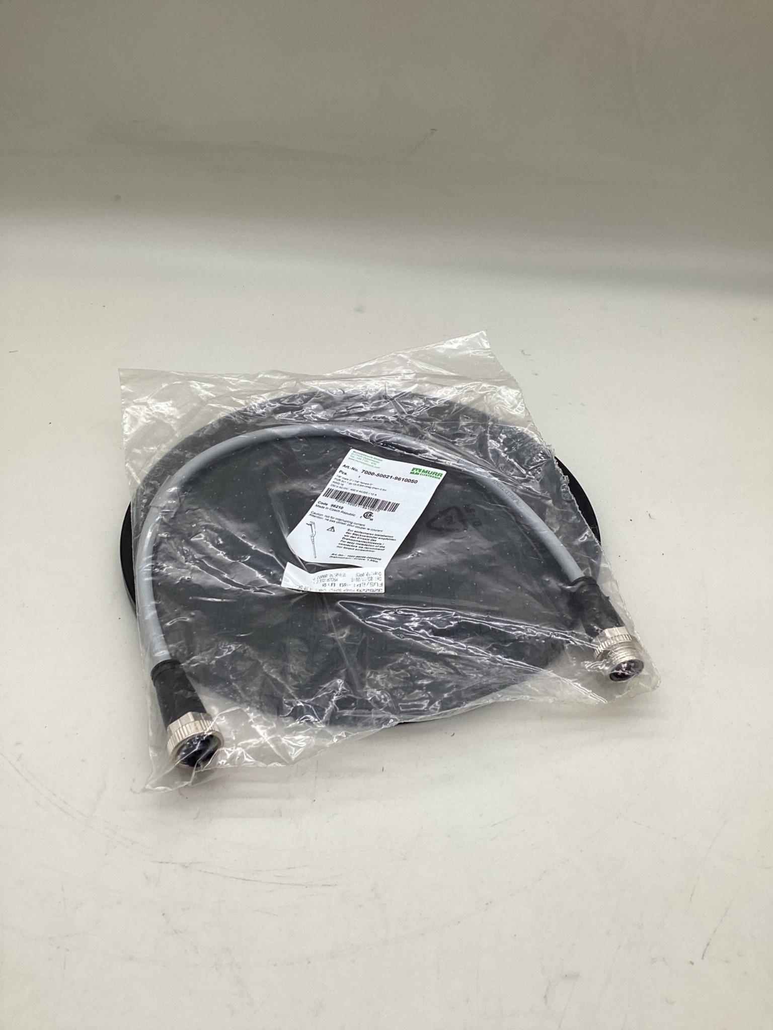 MURR ELEKTRONIK 7000-50021-9610050 7/8" Power Cordset 0.5M NEW 0