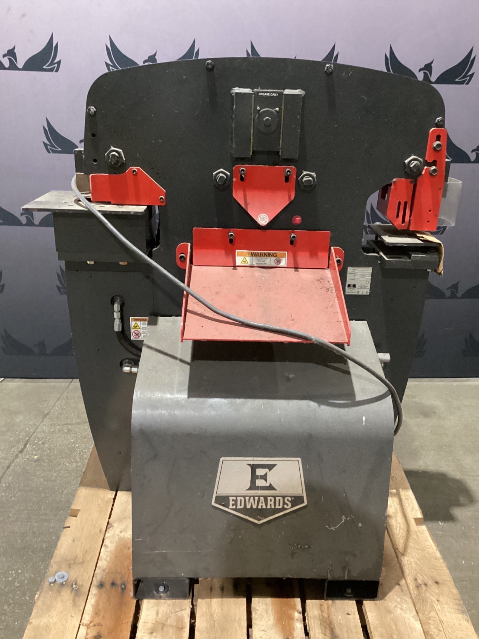 Edwards 55 Ton Hydraulic Ironworker 5 HP 230V 1PH USED 0