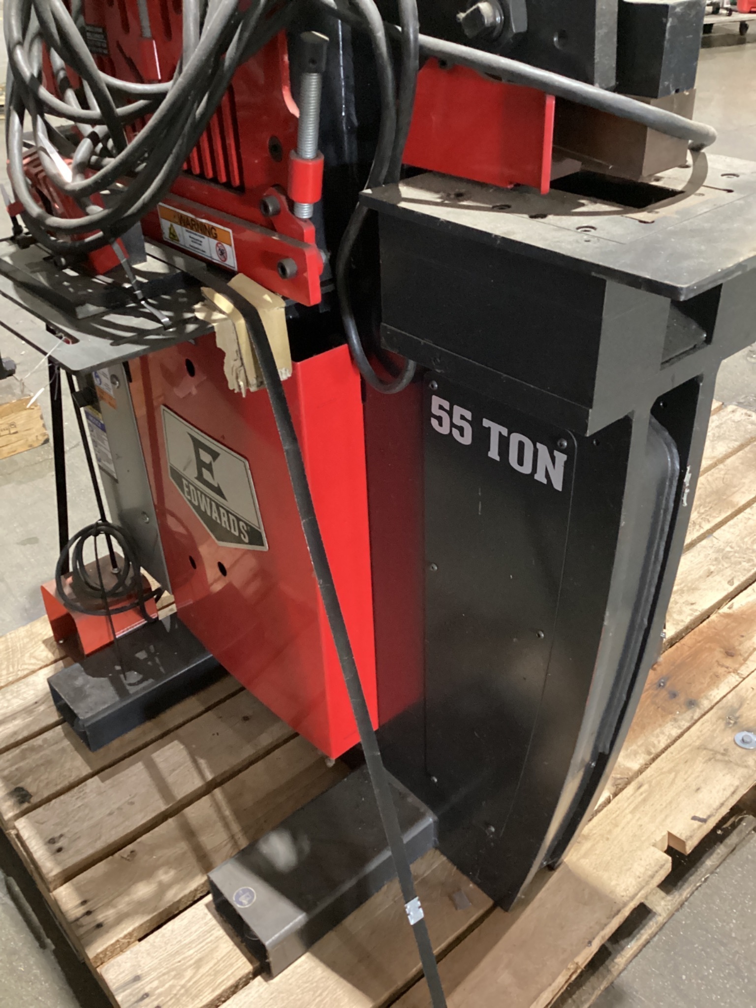 Edwards 55 Ton Hydraulic Ironworker 5 HP 230V 1PH USED 4