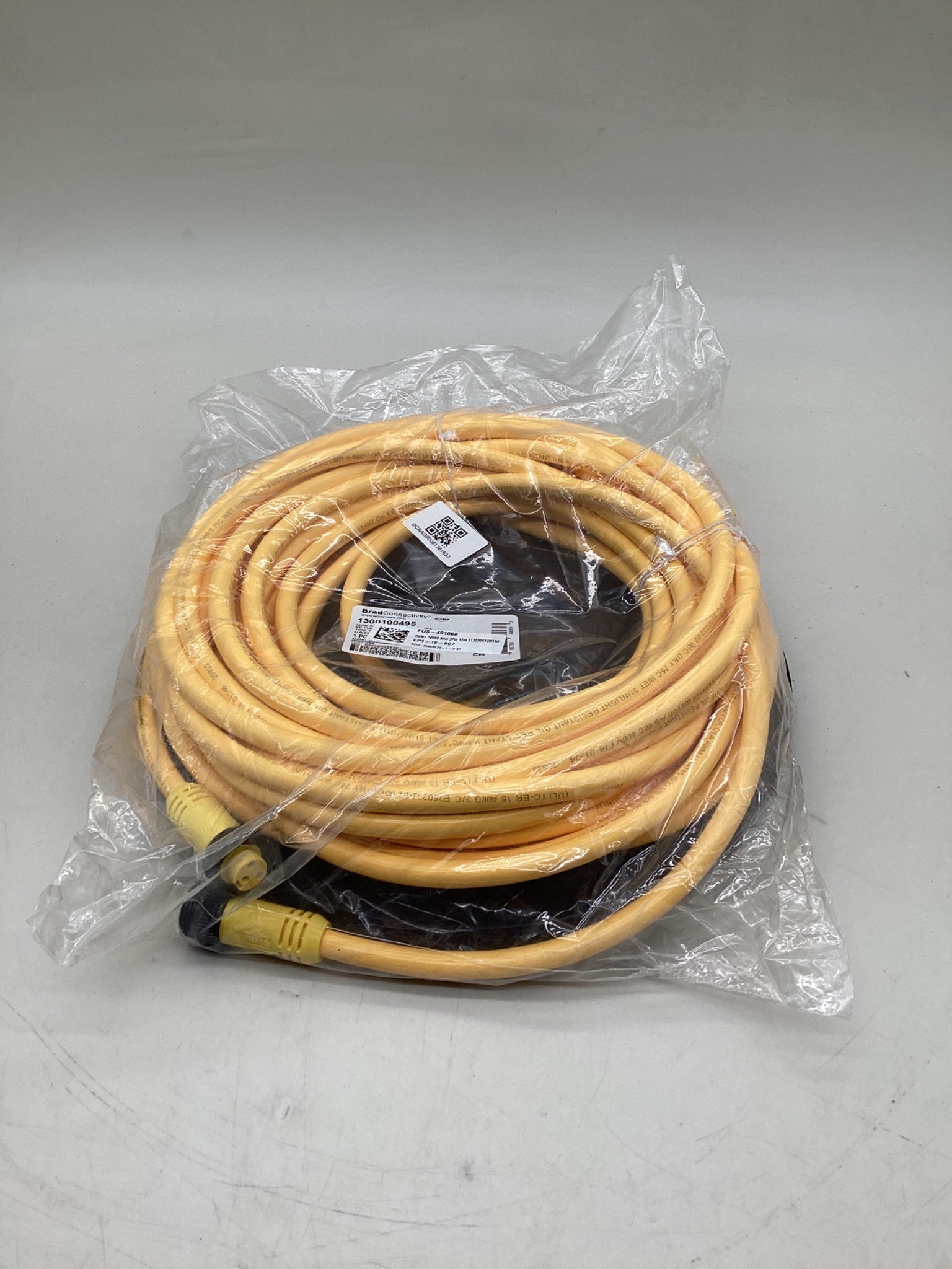 Brad Connectivity 1300100495 15m 3-Pole Mini-Change Cordset 113030K13M150 NEW 0