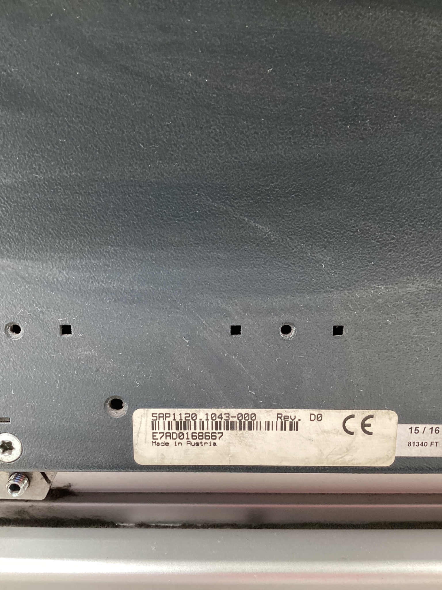 B&R 5AP1120.1043-000 10.4in VGA Single-Touch Automation Panel USED 1