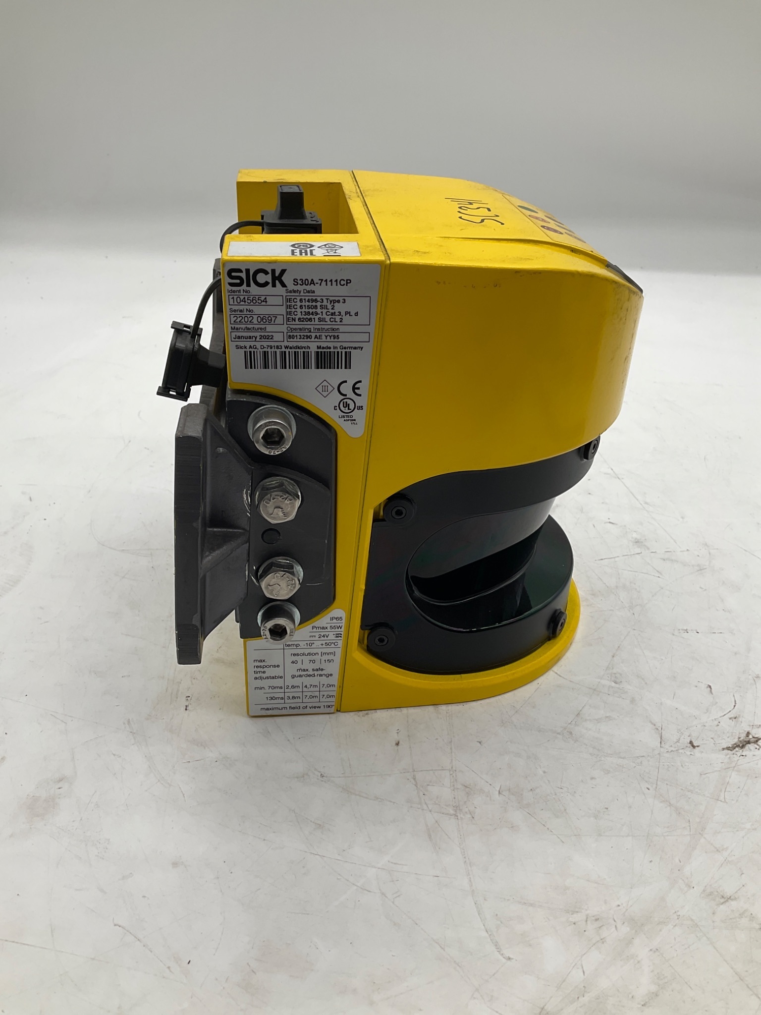 SICK 1045654 S30A-7111CP S300 PROFINET Safety Laser Scanner 7m USED 0