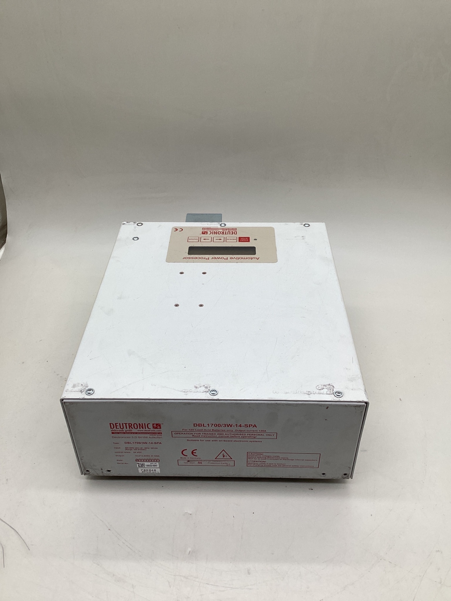 Deutronic DBL1700/3W-14-SPA 120A Automotive Battery Charger Power Supply USED 2