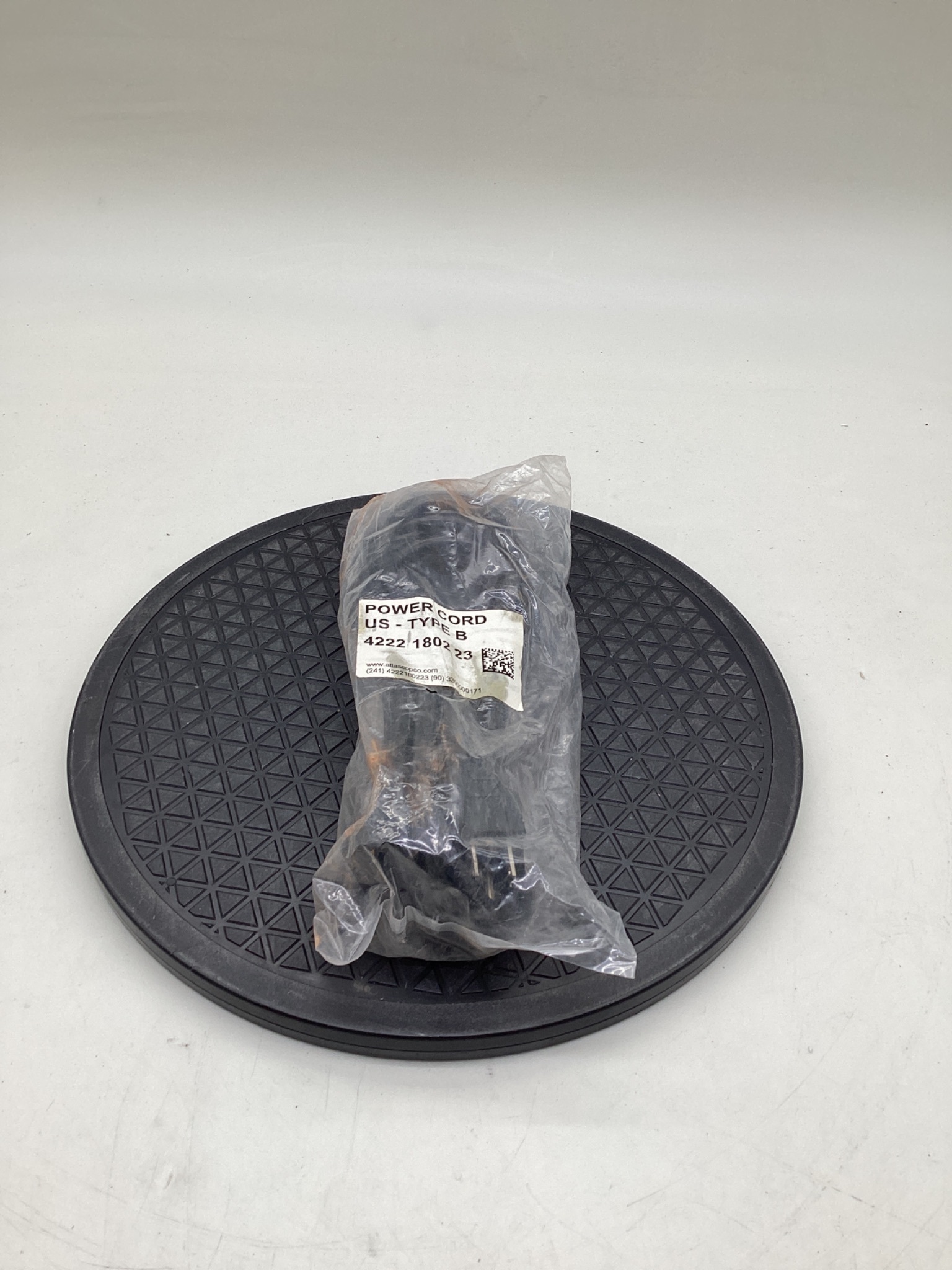 Atlas Copco 4222 1802 23 US Type B Power Cord NEW 0