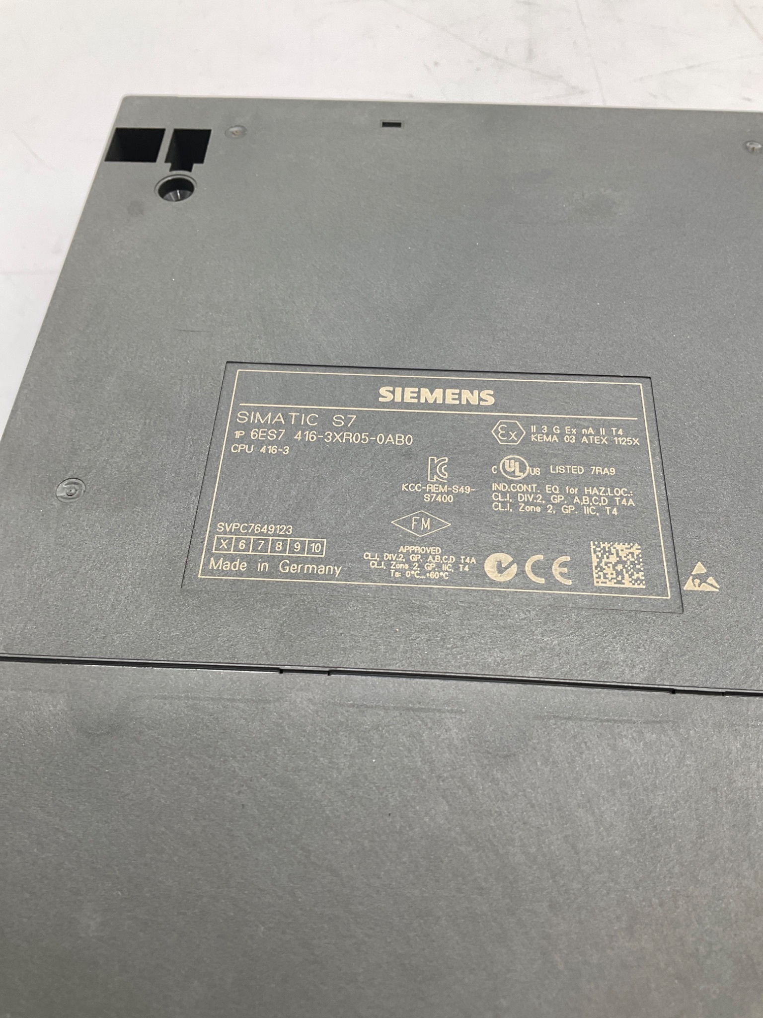 Siemens 6ES7416-3XR05-0AB0 SIMATIC S7-400 CPU 416-3 PLC Processor USED 2