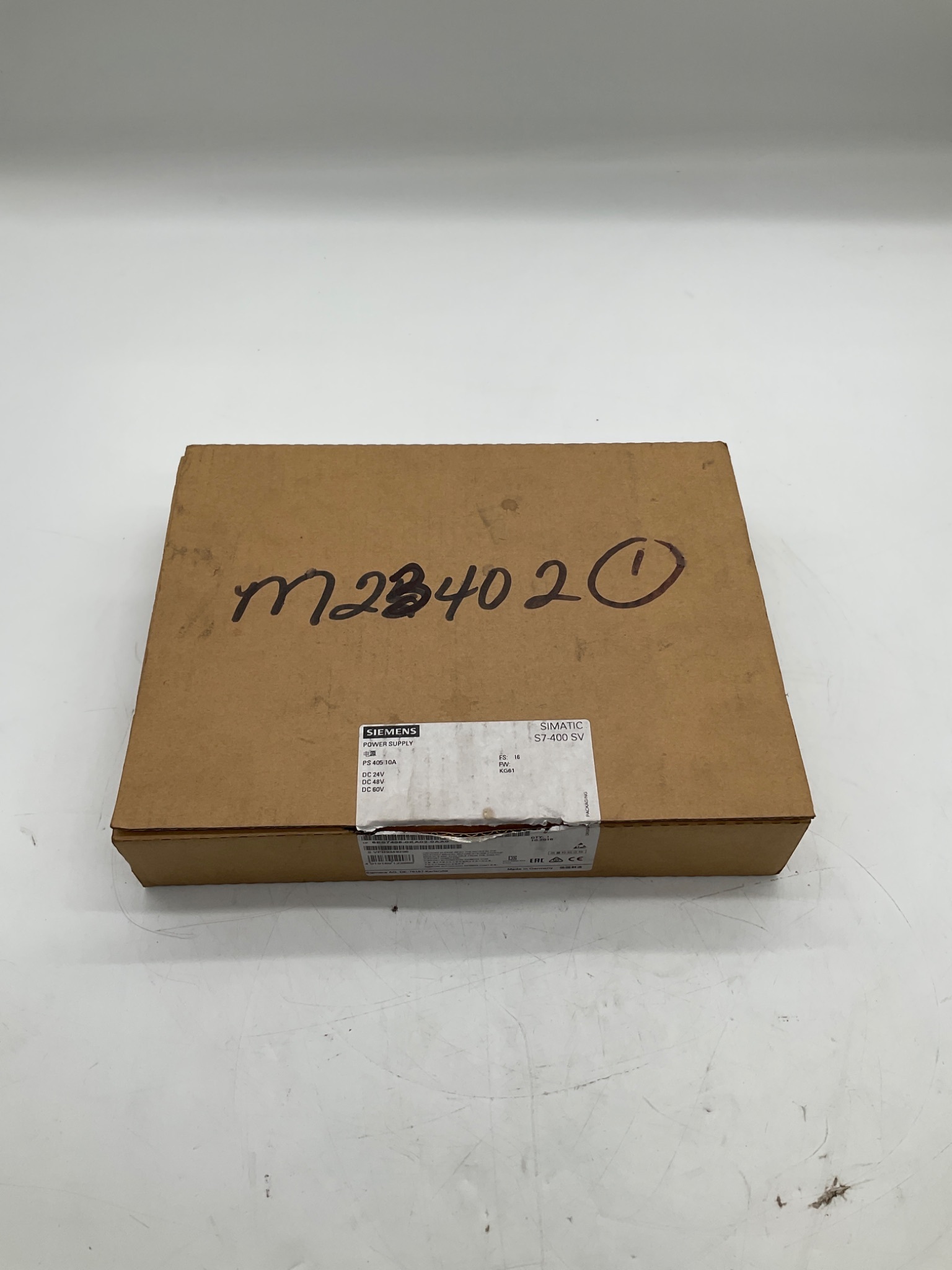 Siemens 6ES7405-0KA02-0AA0 SIMATIC S7-400 PS 405 10A Power Supply USED 3