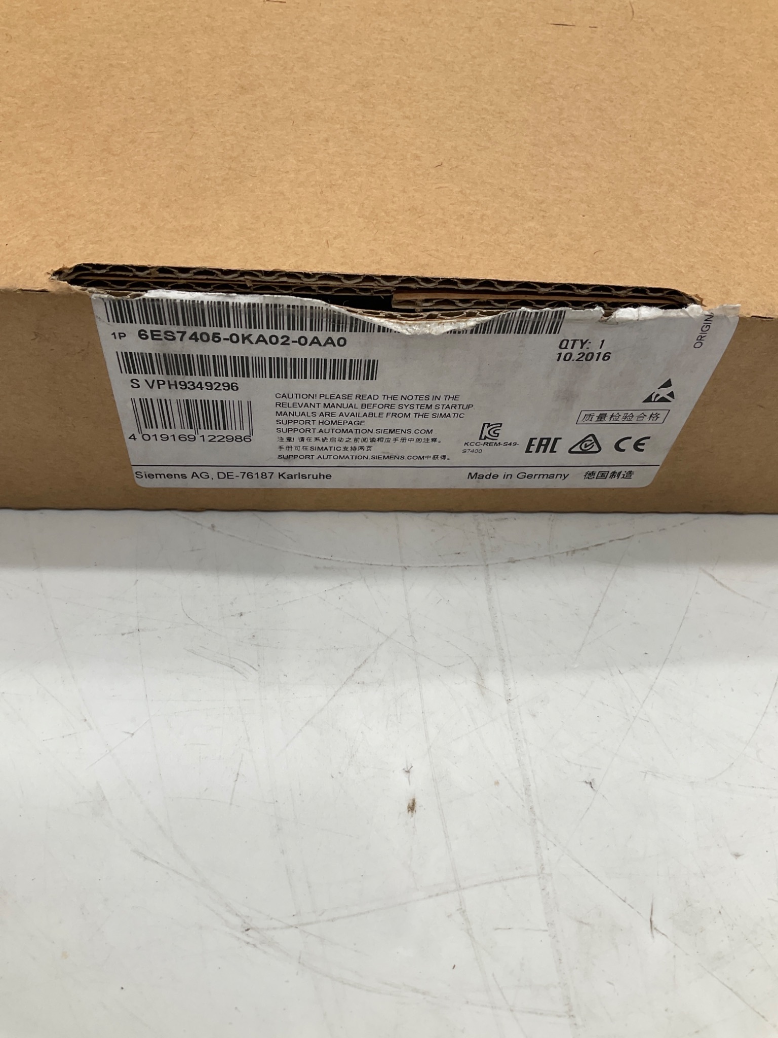 Siemens 6ES7405-0KA02-0AA0 SIMATIC S7-400 PS 405 10A Power Supply USED 5