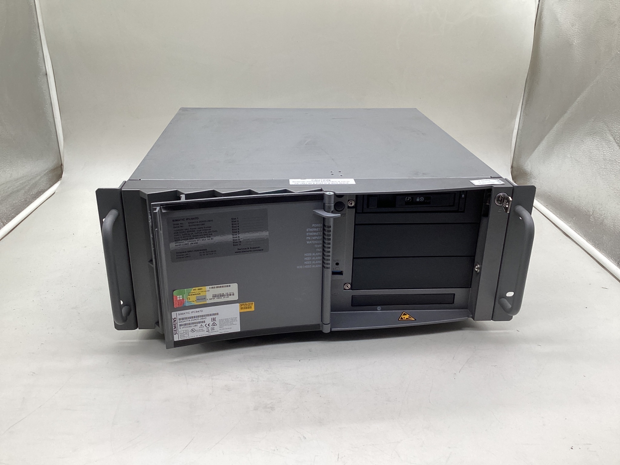 Siemens 6AG4114-2GN20-2BX0 SIMATIC IPC847D Industrial Rack PC No HDD USED 1