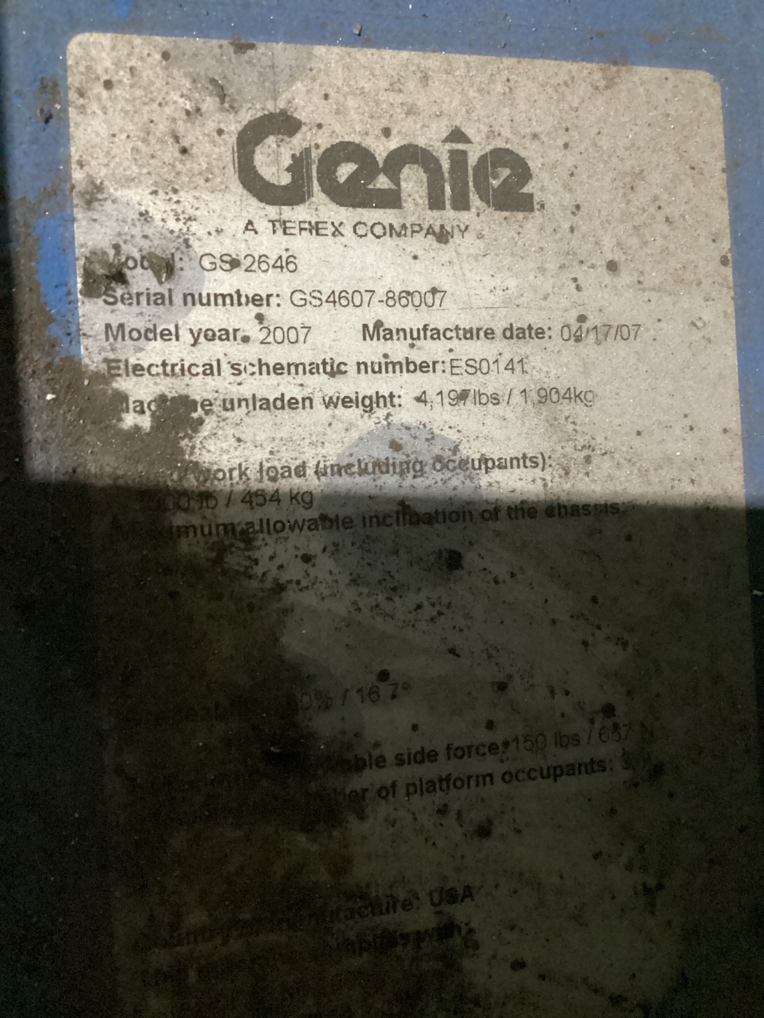 GENIE GS-2646 Electric Scissor Lift USED 4