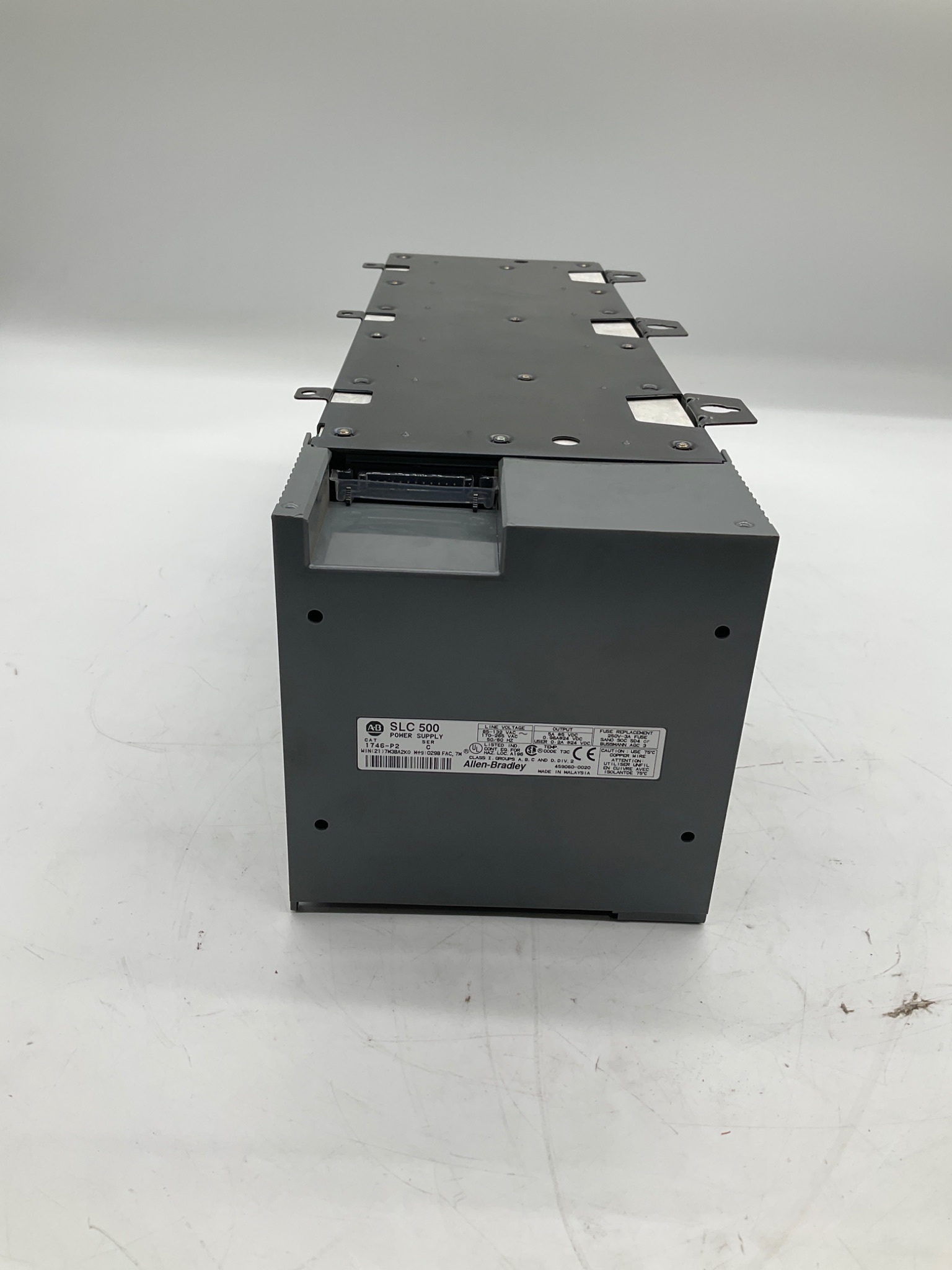 Allen Bradley 1746-A10 10-Slot SLC 500 Chassis 1746-P2 Power Supply USED 1