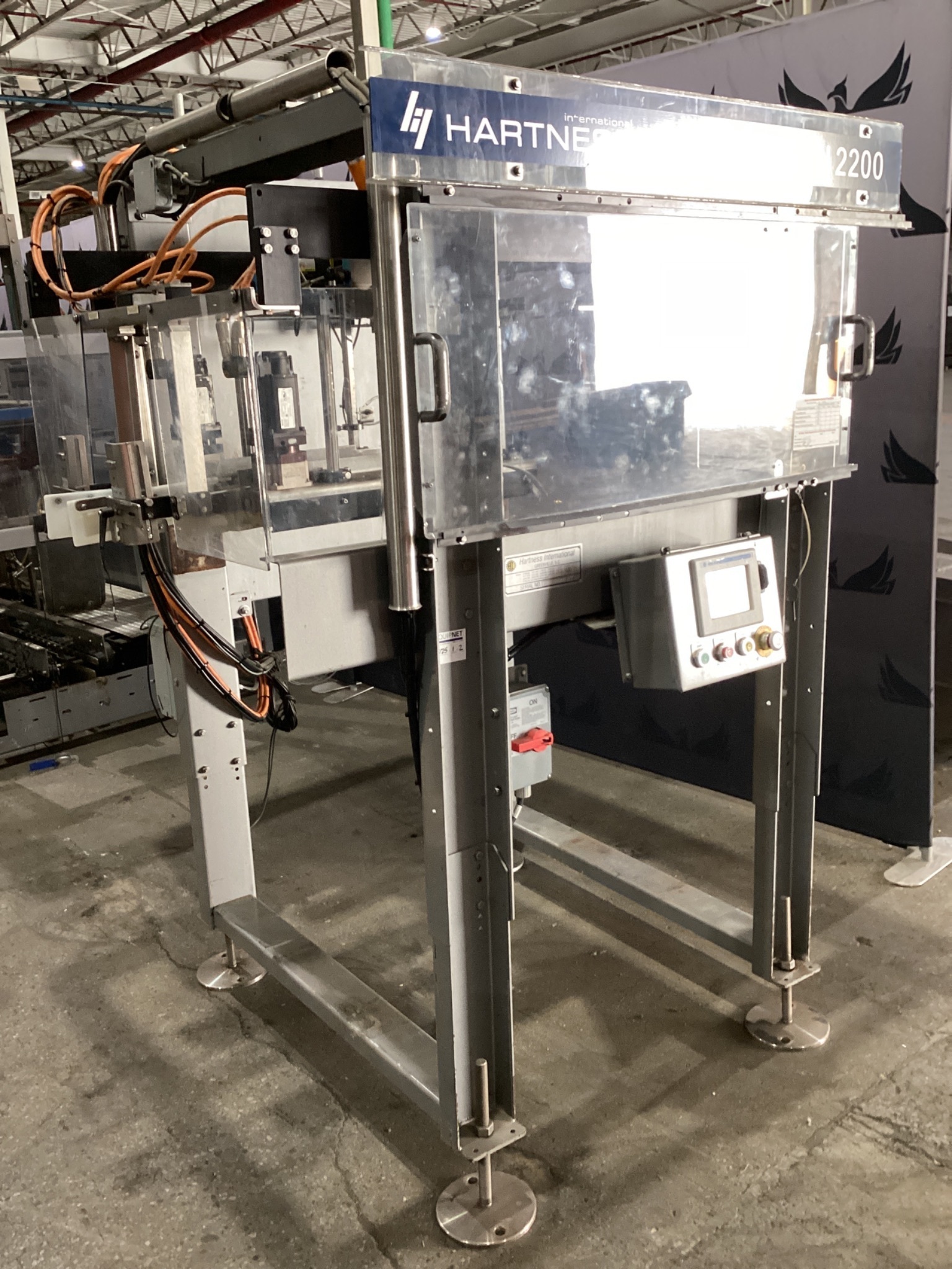 Hartness Model 2800 Case Packer with Model 2200 Laner USED 1