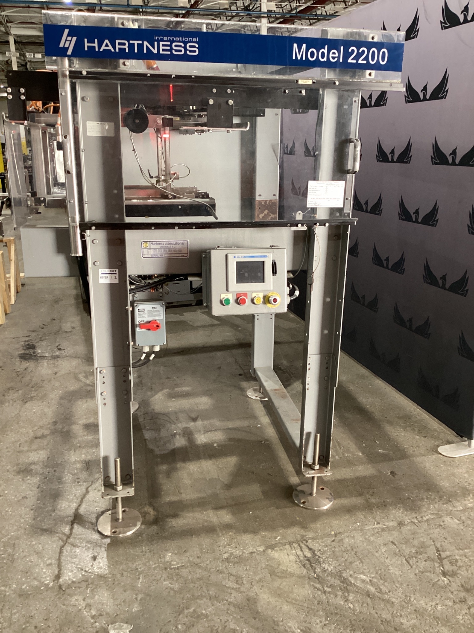 Hartness Model 2800 Case Packer with Model 2200 Laner USED 2