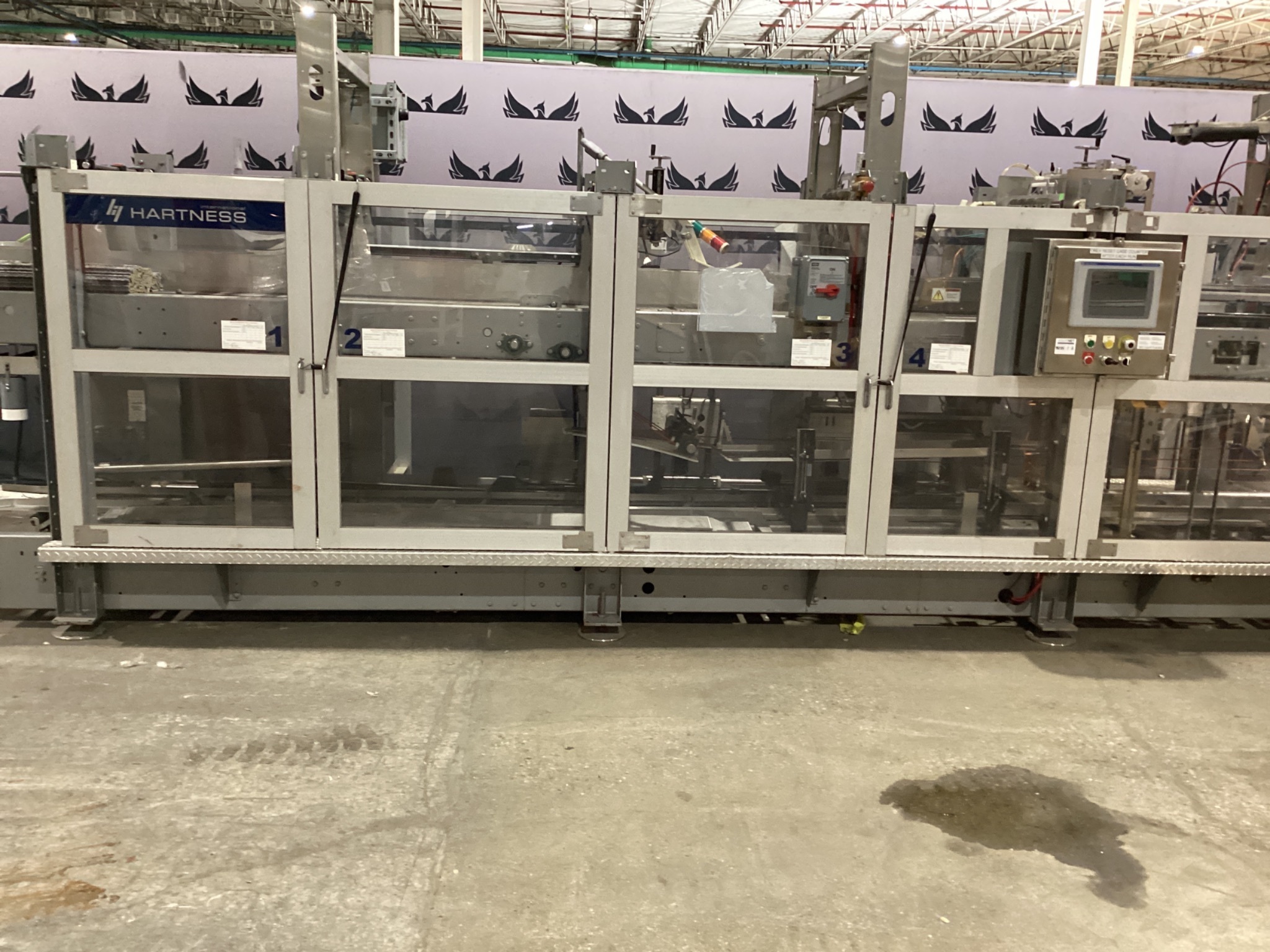 Hartness Model 2800 Case Packer with Model 2200 Laner USED 10