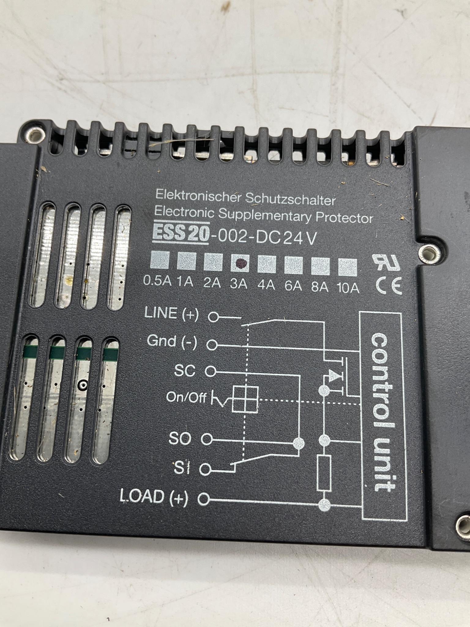 E-T-A ESS20-002-DC24V 3A Electronic Supplementary Protector USED 1