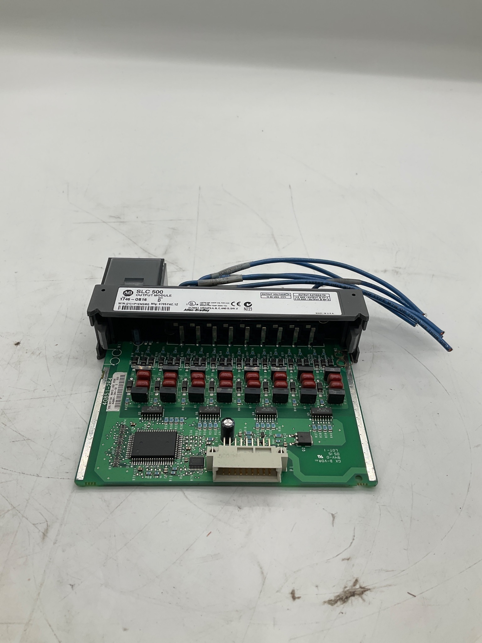 Allen-Bradley 1746-OB16 SLC 500 16-Point DC Output Module Series D USED 0
