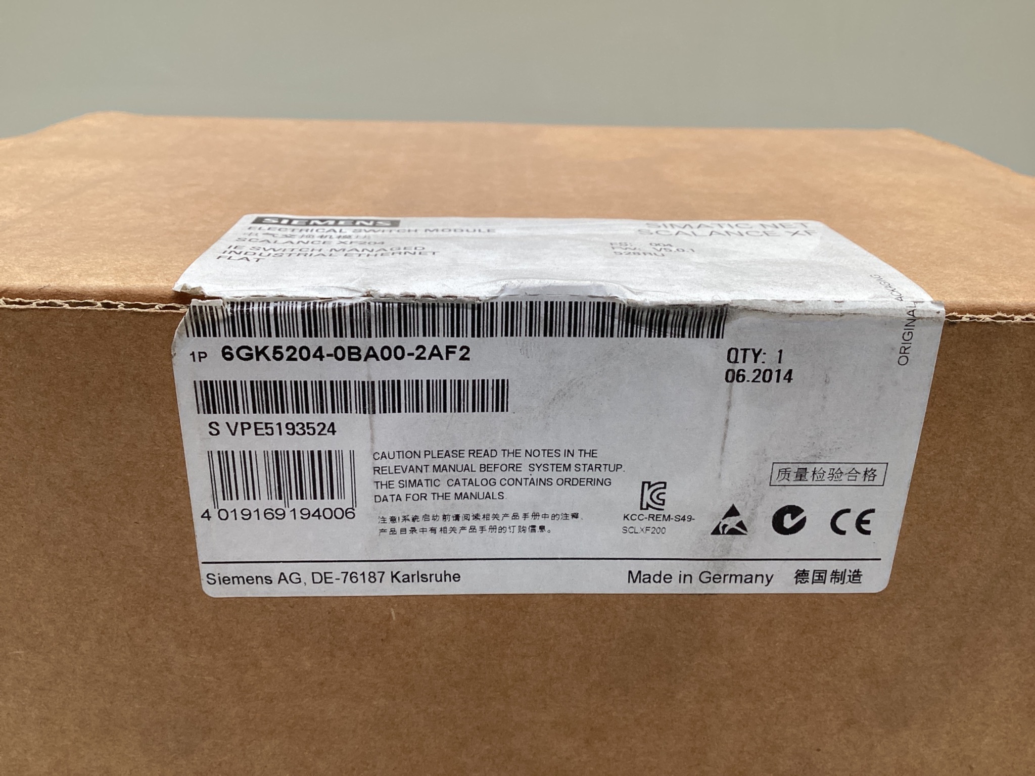 Siemens 6GK5204-0BA00-2AF2 SCALANCE X204-2 Managed Ethernet Switch NEW 1