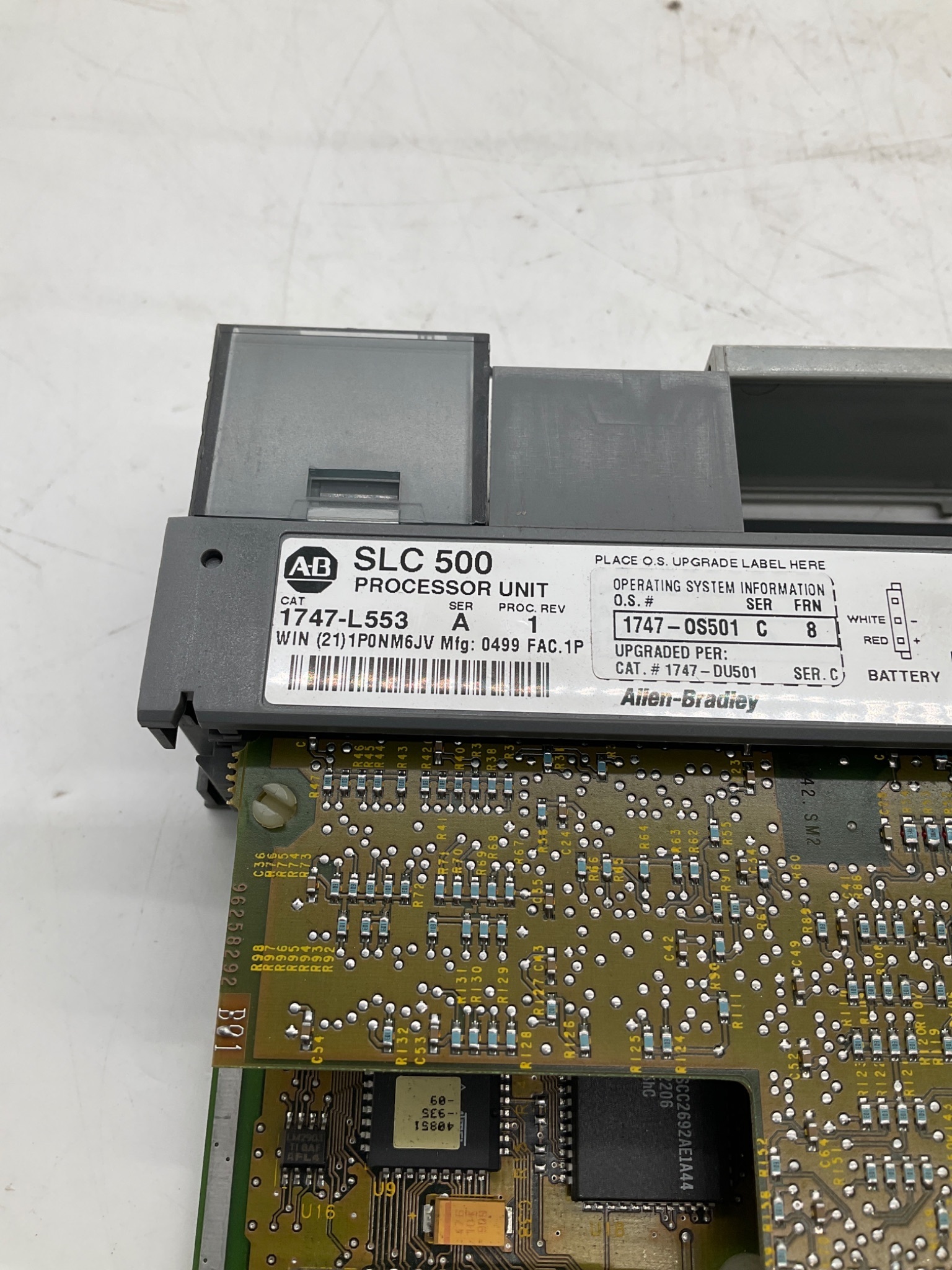 Allen-Bradley 1747-L553 SLC 5/05 Processor 64K Ethernet PLC CPU USED 1