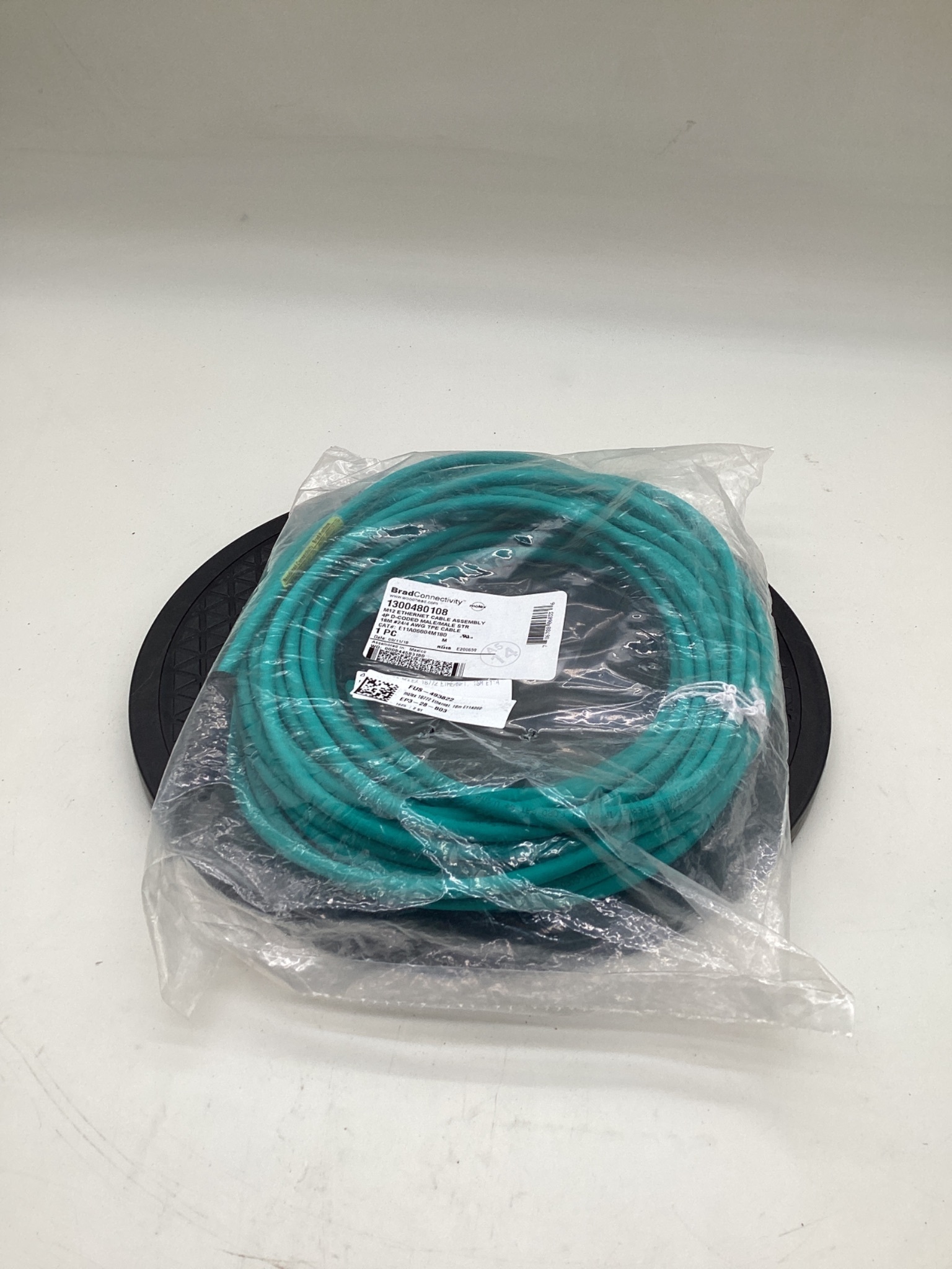 BRAD CONNECTIVITY E11A06004M180 M12 D-Coded Ethernet Cordset 18M NEW 0