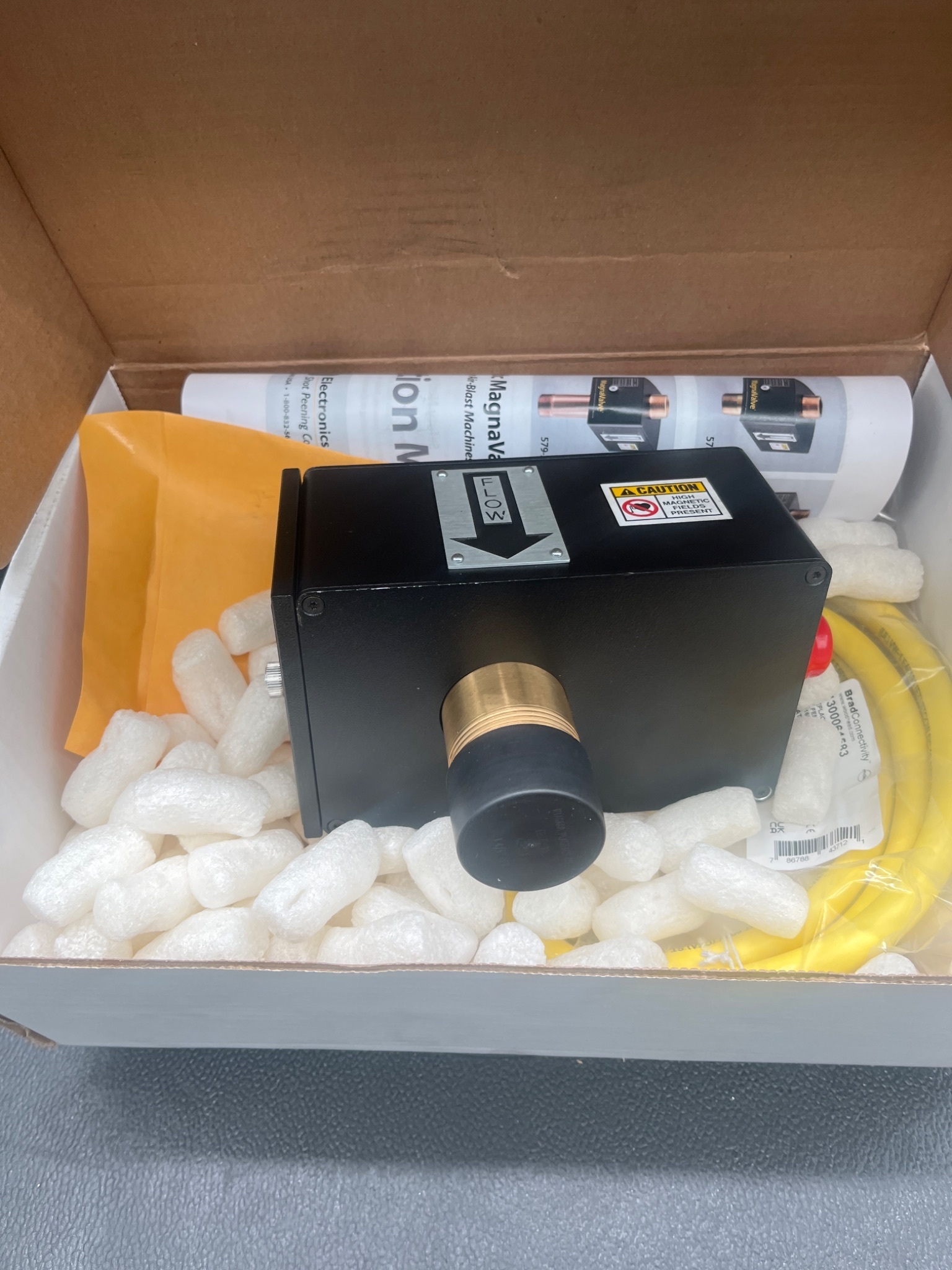 ELECTRONICS INC. MagnaValve 578-24 Abrasive Flow Control Valve NEW 0