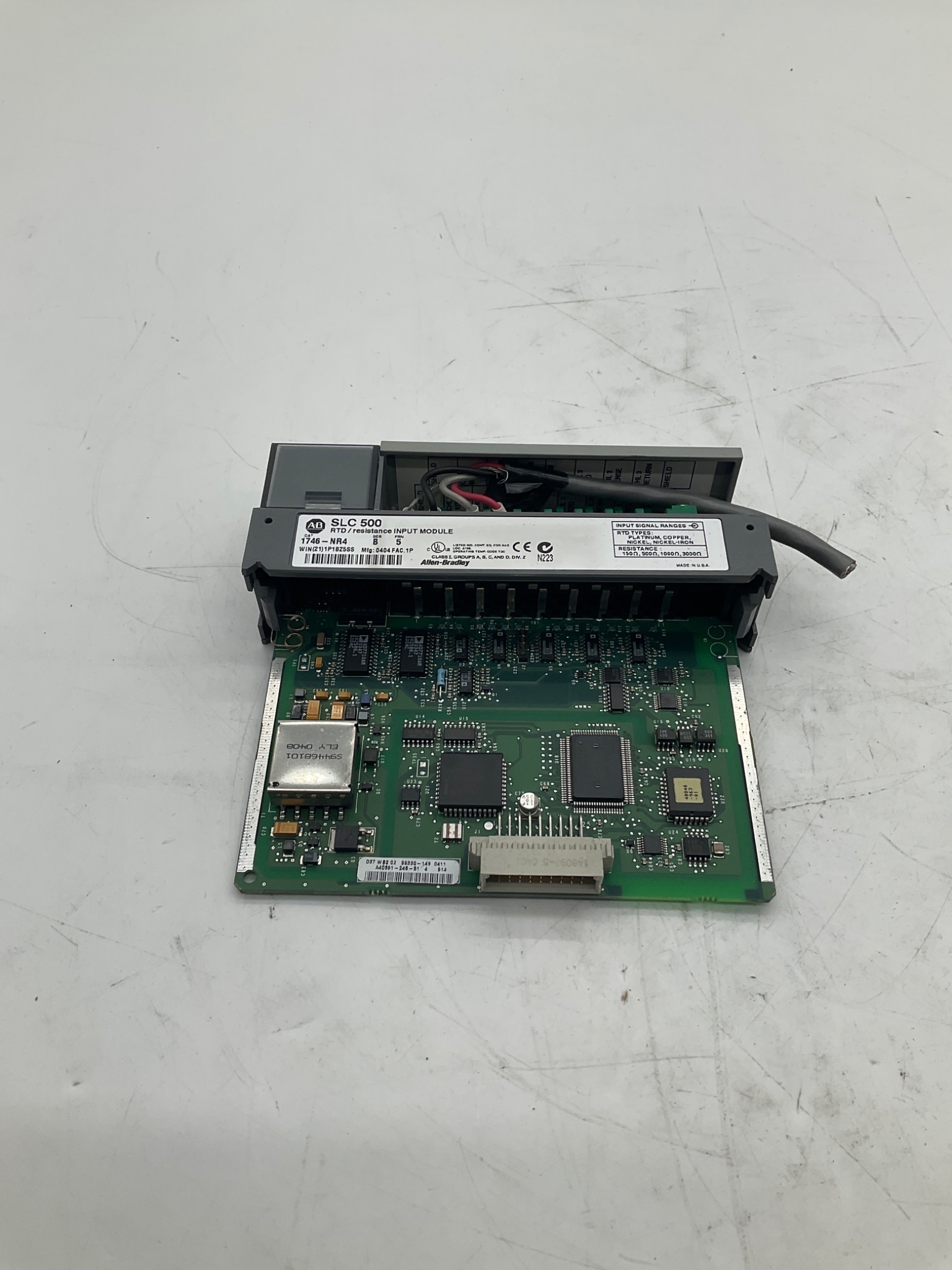 Allen-Bradley 1746-NR4 SLC 500 4-Channel RTD Resistance Input Module Series B USED 0