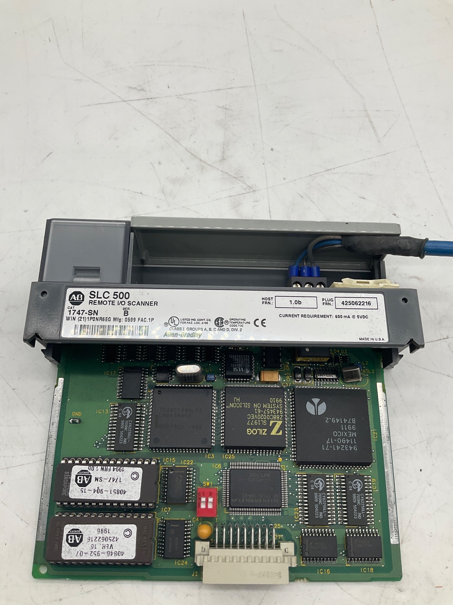 Allen-Bradley 1747-SN SLC 500 Remote I/O Scanner Series B USED 3