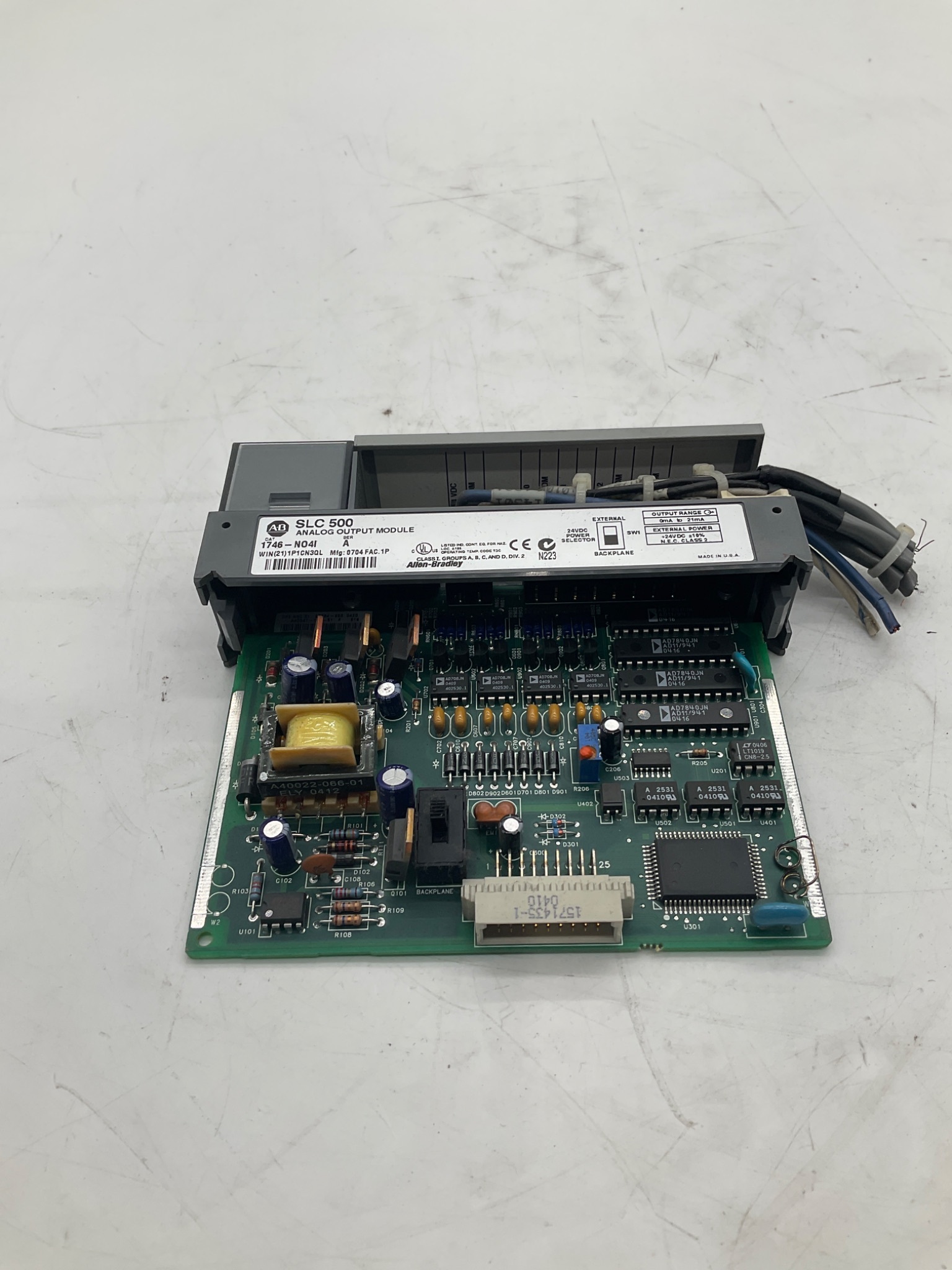 Allen-Bradley 1746-NO4I SLC 500 4-Channel Analog Current Output Module Series A USED 0