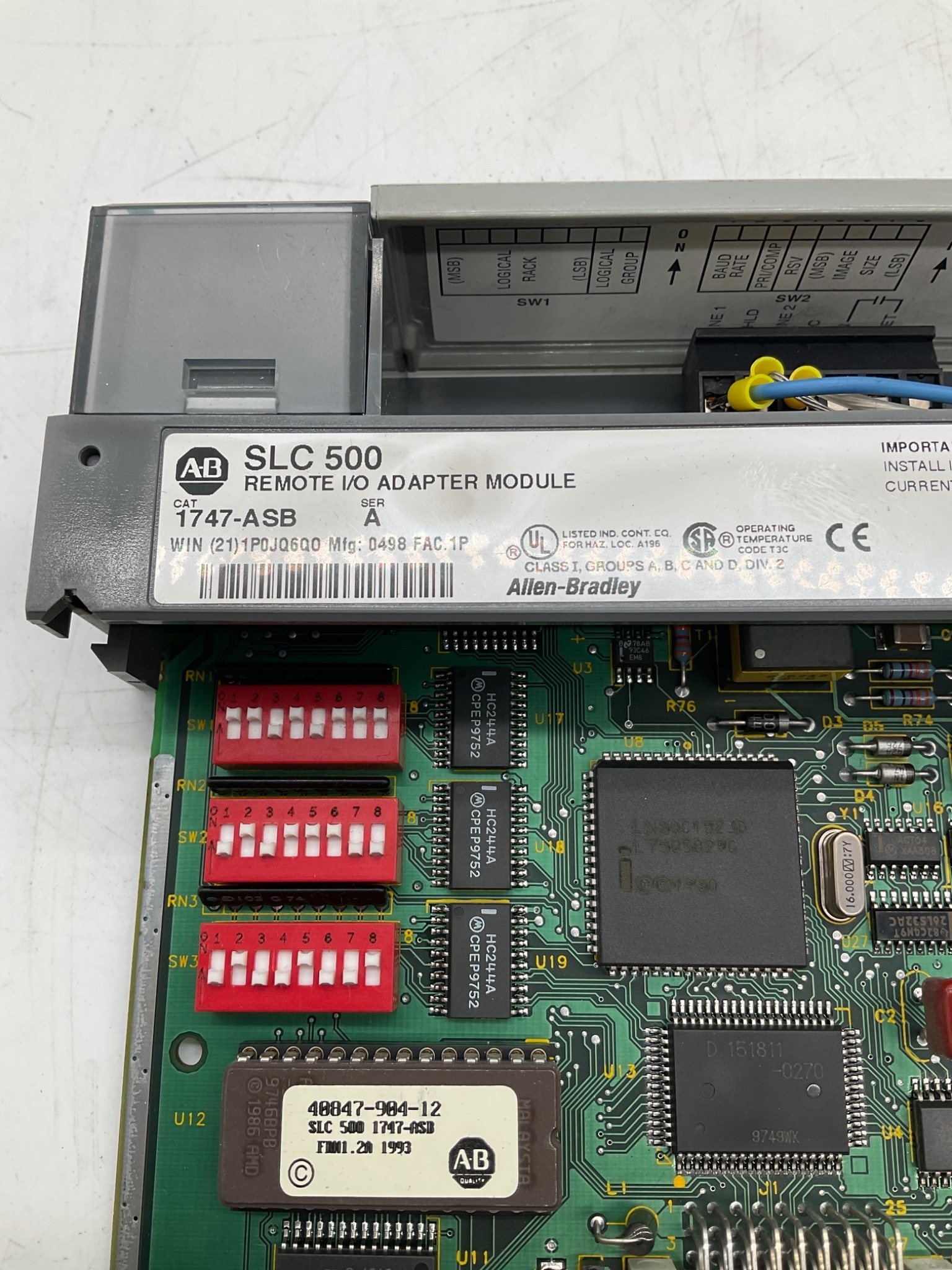 Allen-Bradley 1747-ASB SLC 500 Remote I/O Adapter Module Series A USED 1